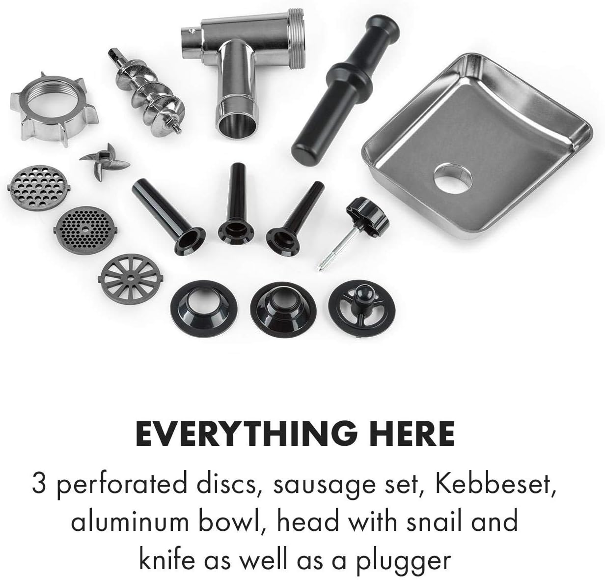 Thumbnail 5 de Klarstein Kraftprotz Picadora de Carne 700W, 2 Velocidades 🥩