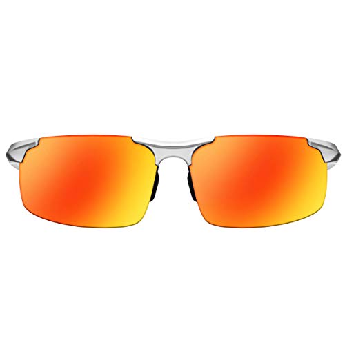 Detalle de BALINCO Occhiali da sole Sport con montatura in alluminio e lenti TAC polarizzate — set accessori regalo