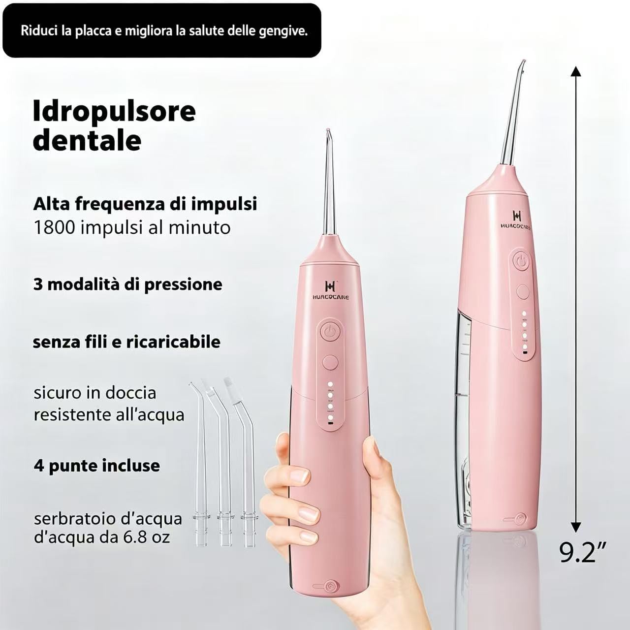 Detalle 1 de Kit 2‑in‑1 pulizia orale con spazzolino e filo interdentale