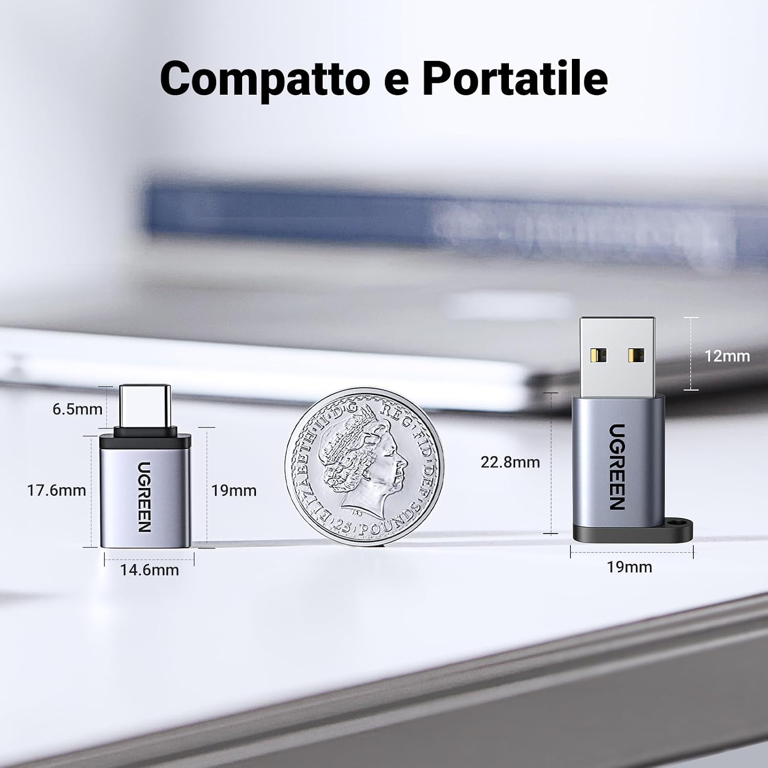 Thumbnail 4 de UGREEN Adattatore Tipo C USB 3.0 OTG 5Gbps 2 pezzi