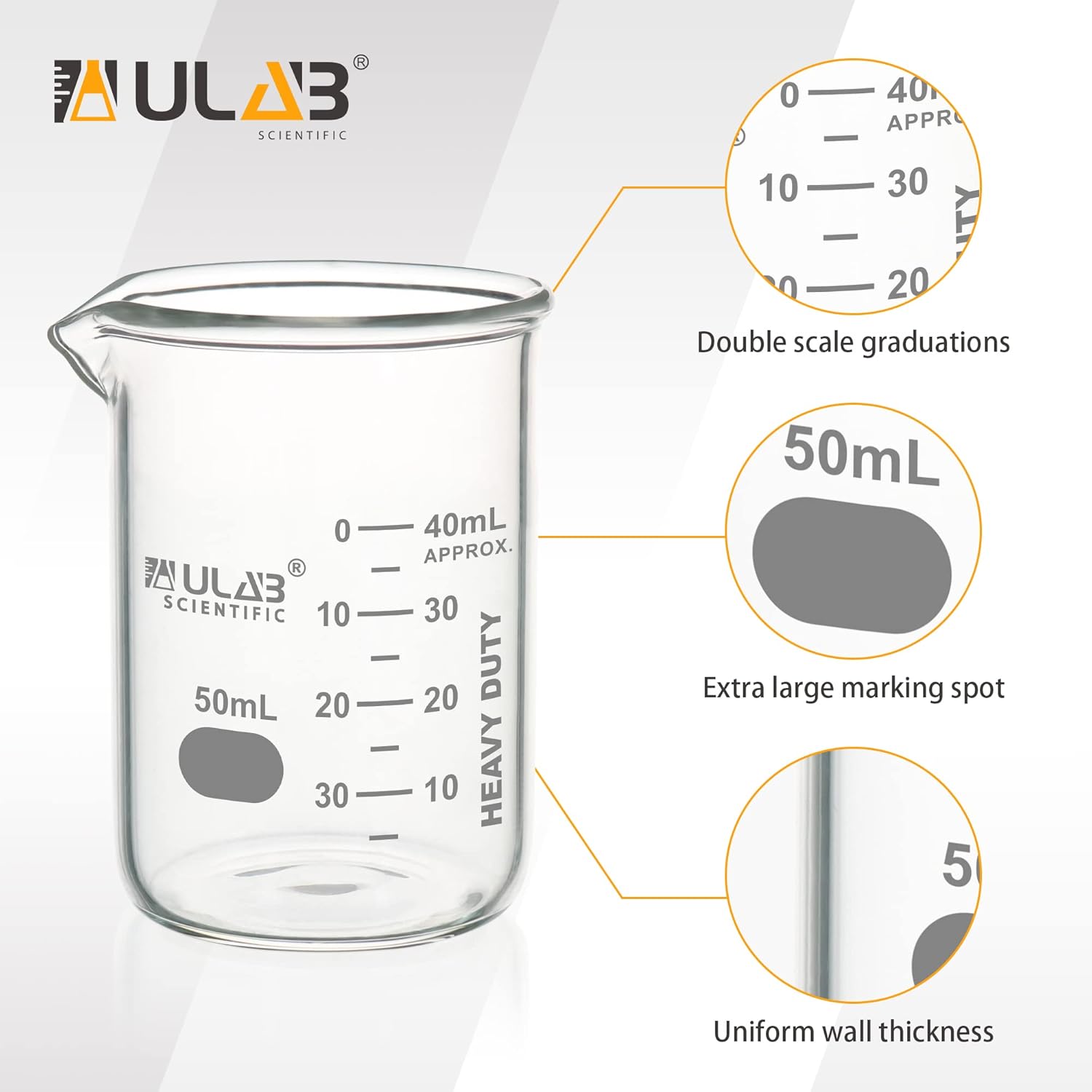 Thumbnail 2 de ULAB Glasbecher Hochleistungs 50 ml 5er Set