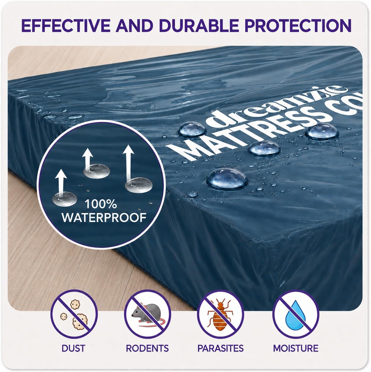 Thumbnail 2 de Dreamzie Super King Mattress Cover for Moving – Pack of 2