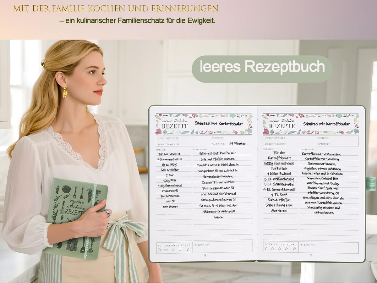 Thumbnail 5 de Rezeptbuch A5 zum Selberschreiben 📖