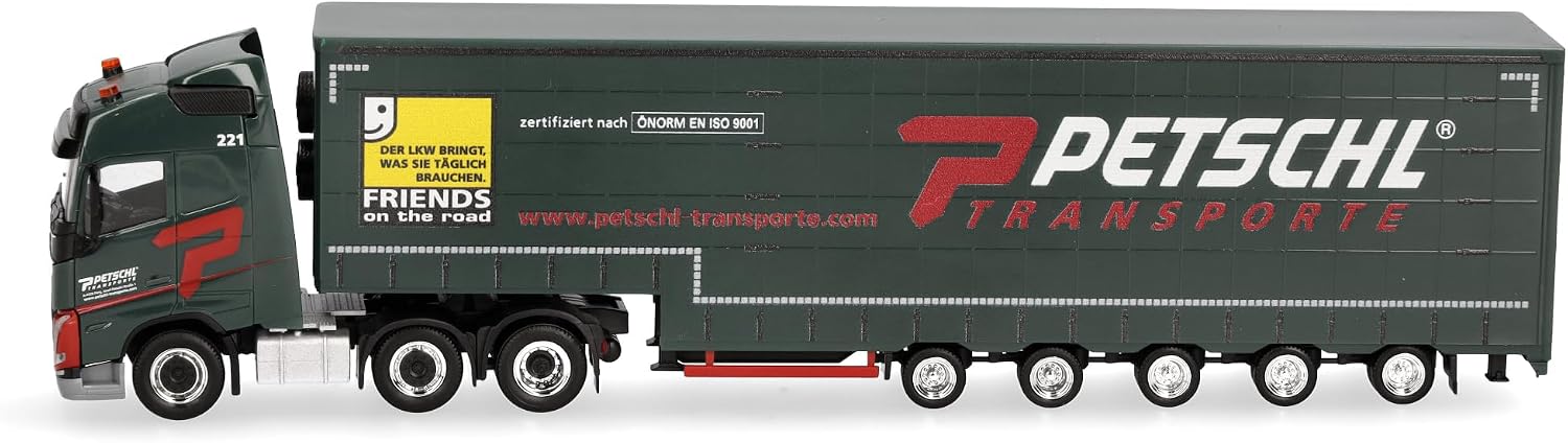 Thumbnail 3 de Herpa Volvo FH GL 2020 – ciężarówka Petschl z plandeką, skala 1:87