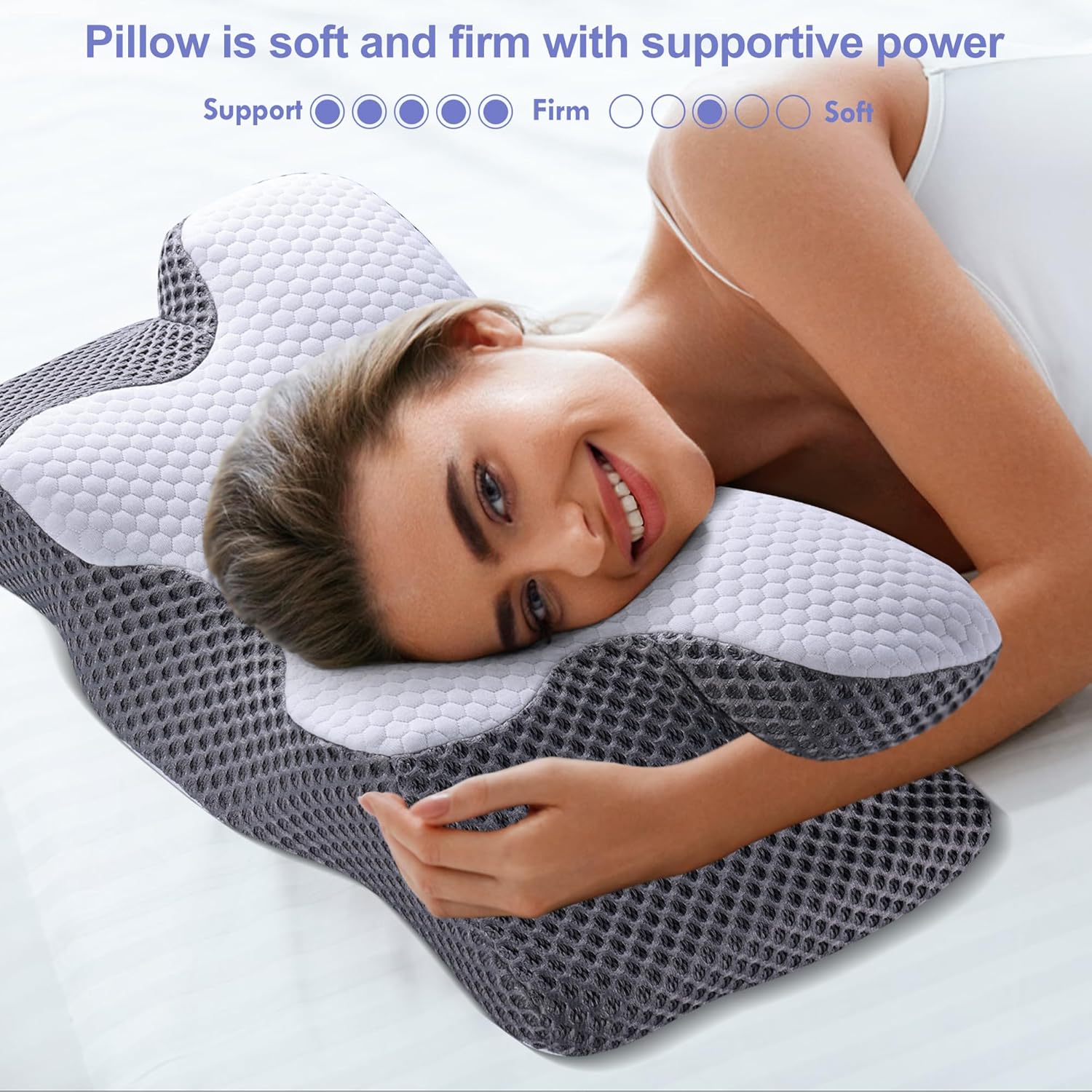 Thumbnail 6 de YunNasi Almohada Ergonómica Cervical Viscoelástica para Dormir 😴