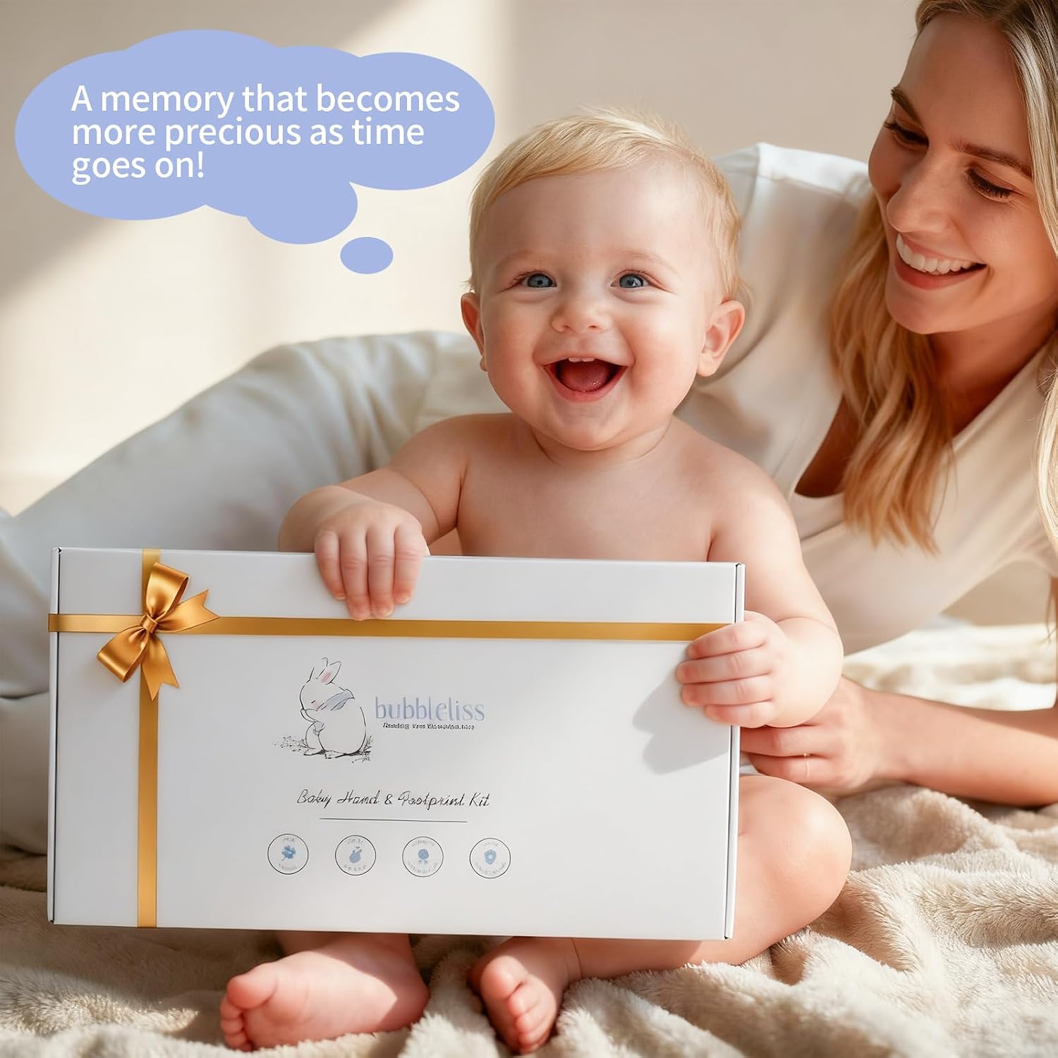 Detalle de Bubbleliss Baby Hand and Footprint Kit 🖼