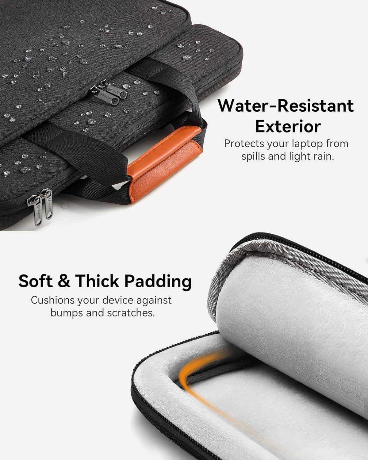 Thumbnail 3 de bagasin Laptoptasche / Laptop-Aktentasche bis zu 17,3 Zoll – erweiterbar mit gepolstertem Schultergurt