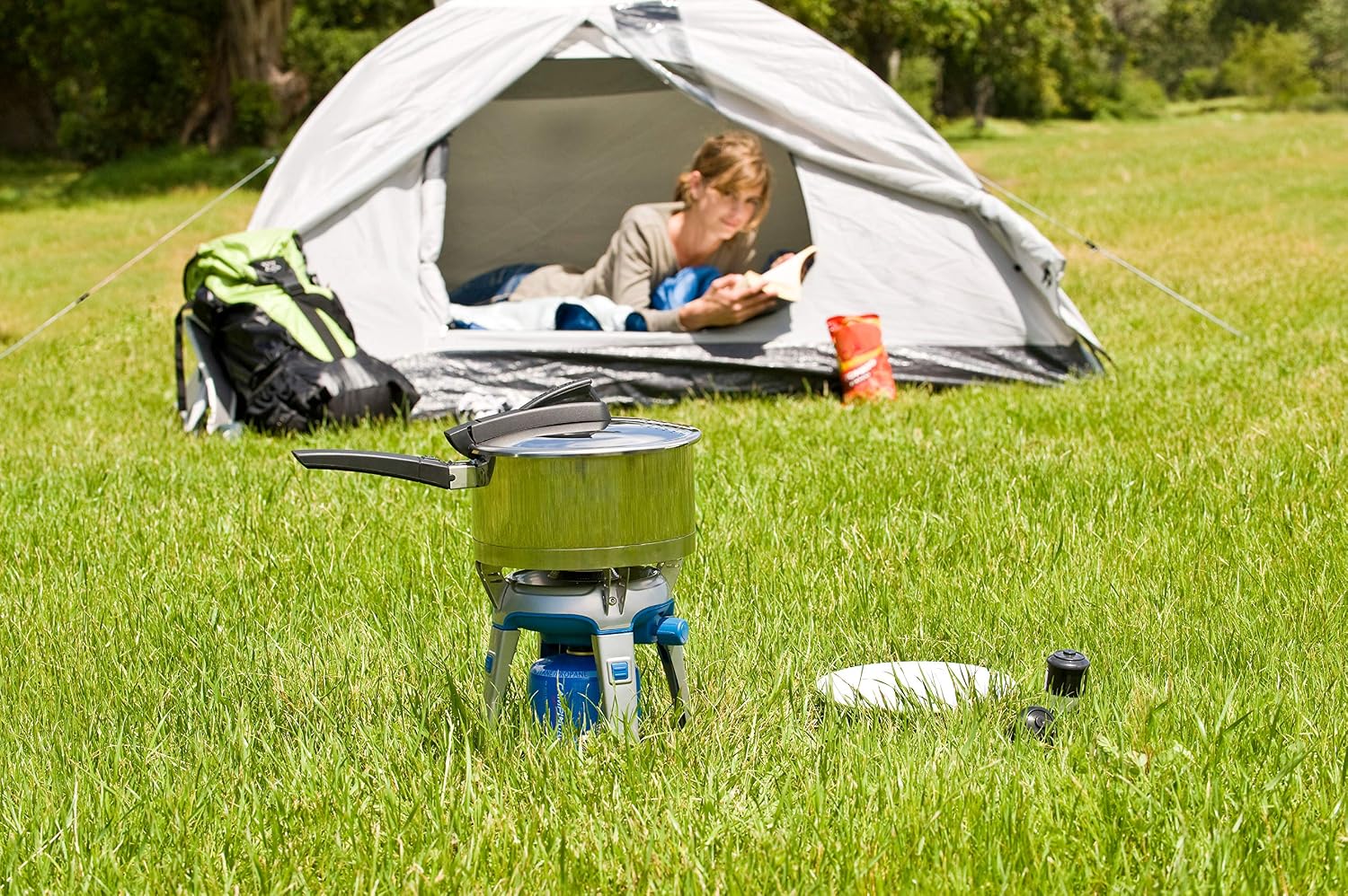 Detalle 2 de Campingaz Bivouac Instastart fornello: fornello a gas compatto con accensione piezoelettrica