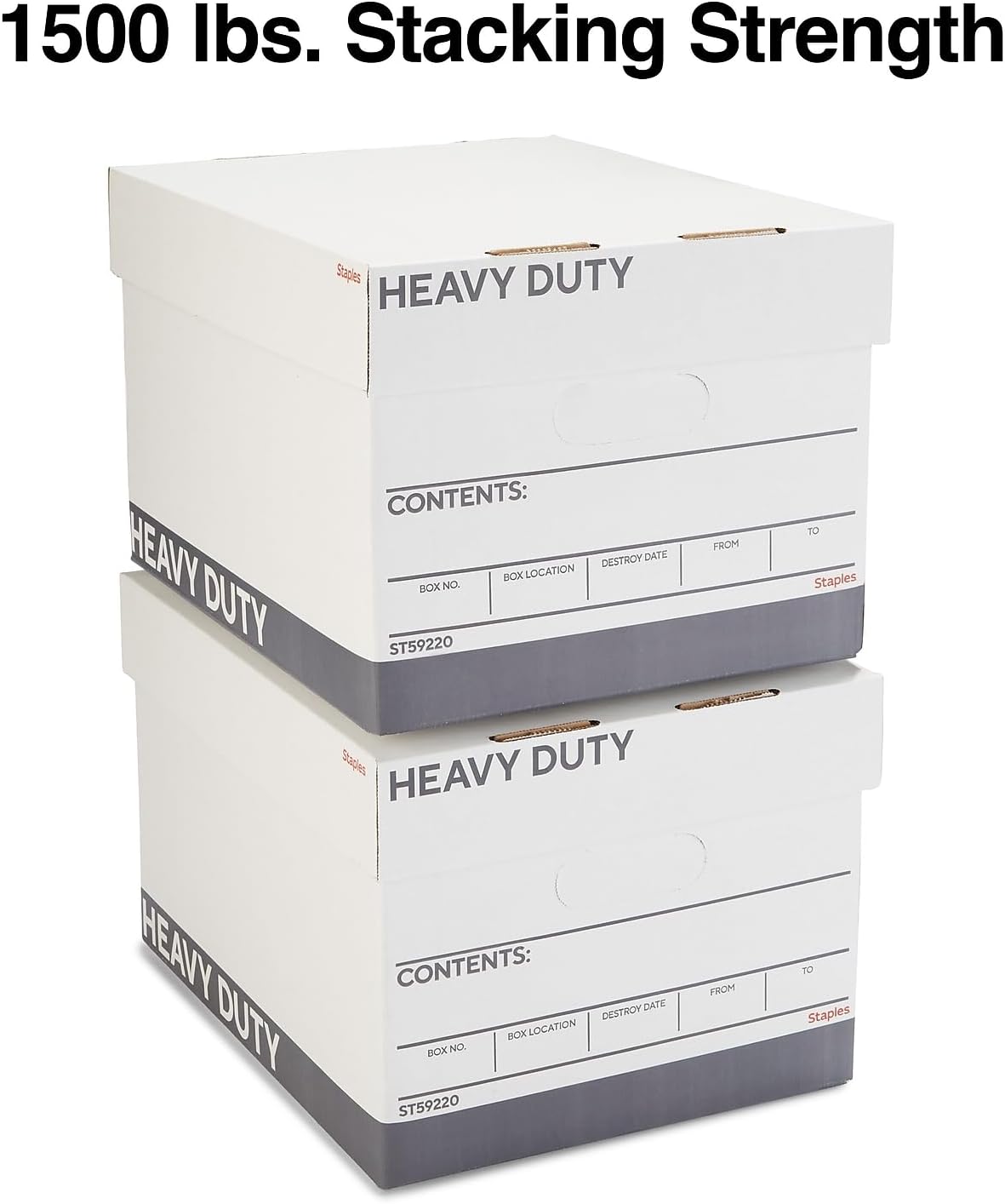 Detalle de Staples Triple Wall Heavy Duty File Boxes, Letter/Legal, 12/Carton