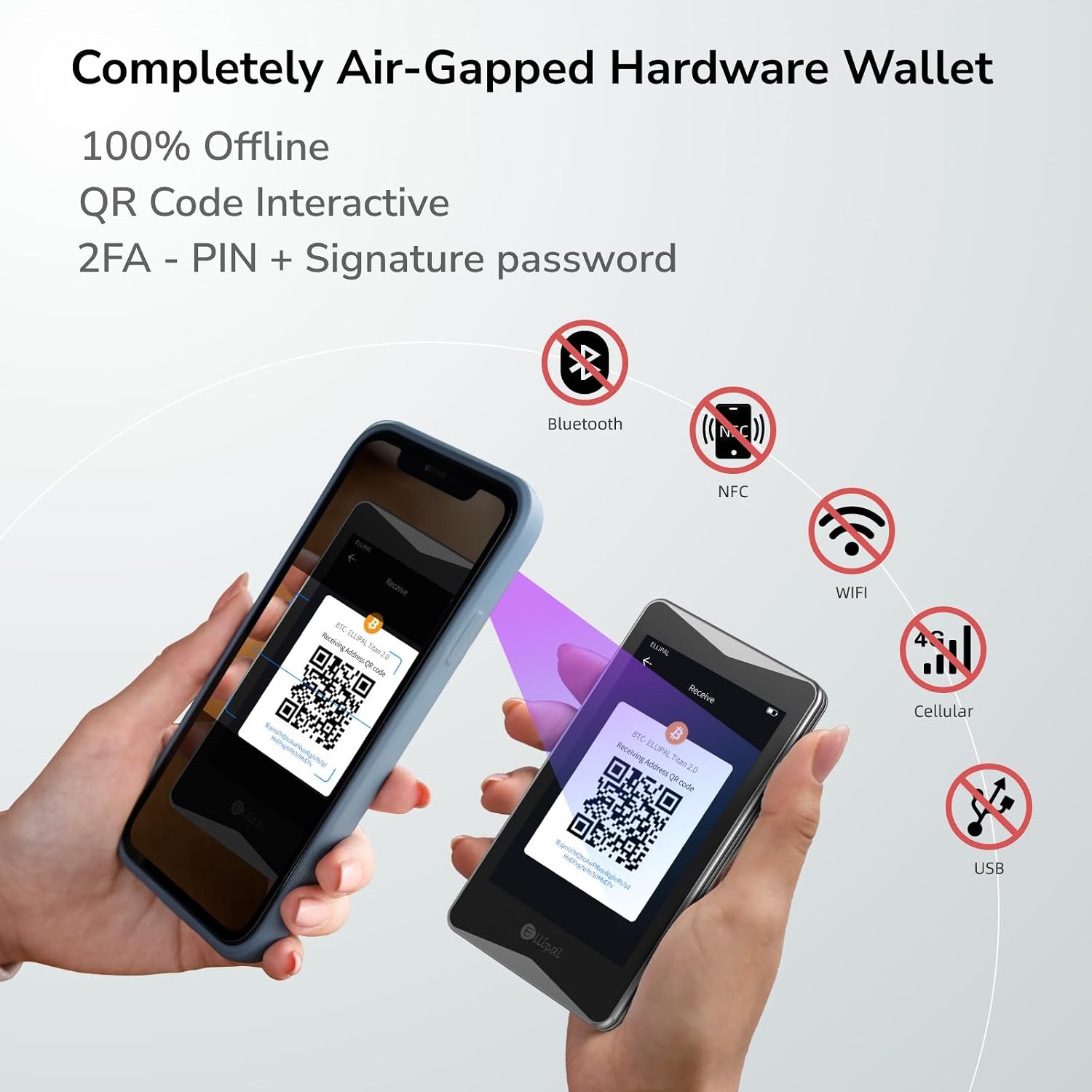 Detalle de ELLIPAL Titan 2.0 crypto cold wallet