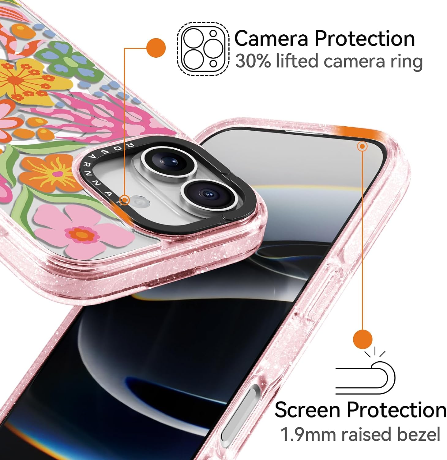 Detalle de Rosarnnah iPhone 17 case, 6.5 ft