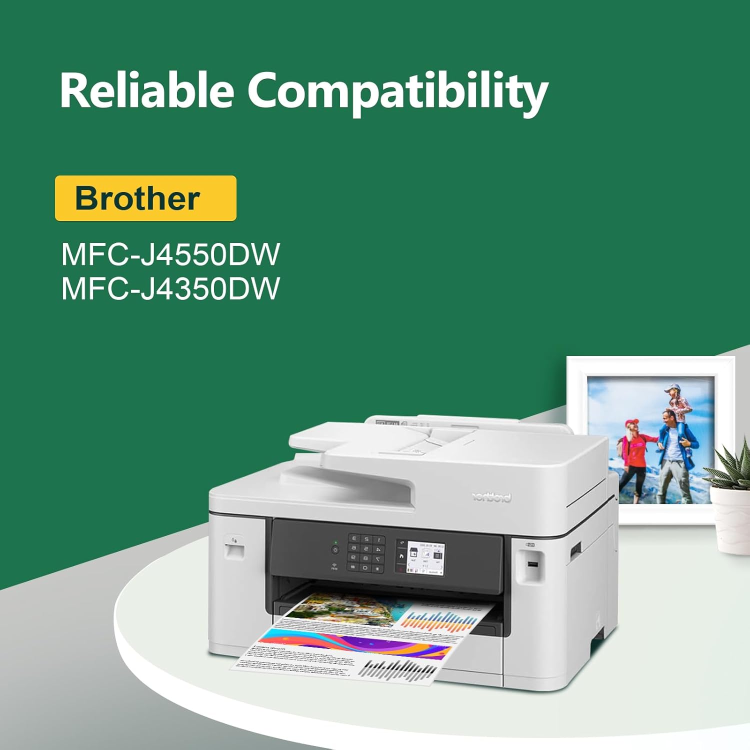 Thumbnail 1 de Pack 4 cartouches Kingjet LC527 compatibles pour Brother LC527 (Noir, Cyan, Magenta, Jaune) – MFC-J4350DW / MFC-J4550DW