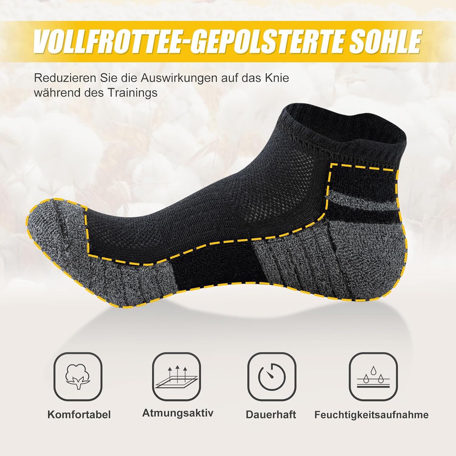 Detalle 1 de SockWaddles Calze sportive 6 paia