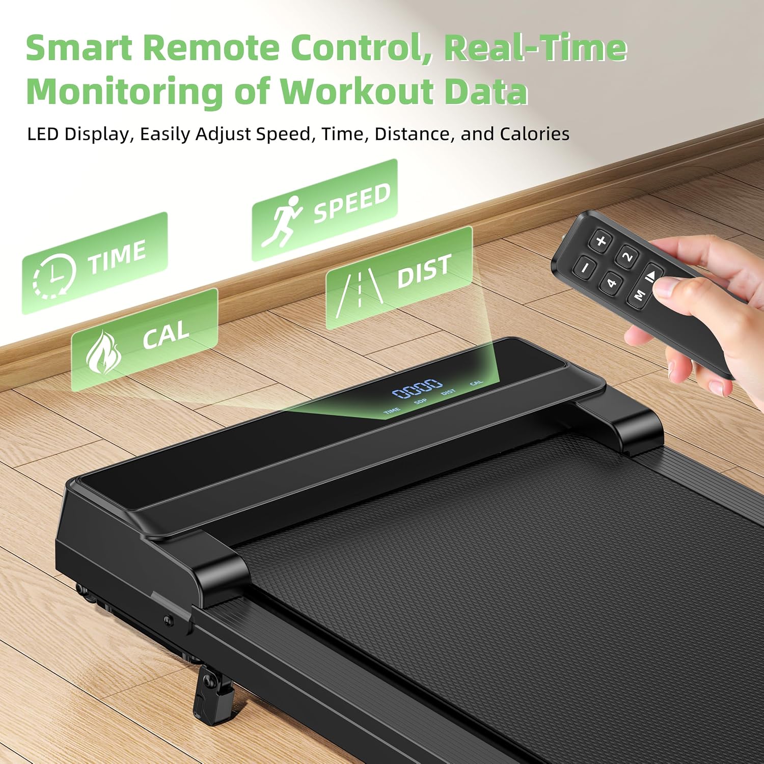 Thumbnail 2 de Wilpkracy B01 Walking Pad Treadmill with 5% Manual Incline and Remote