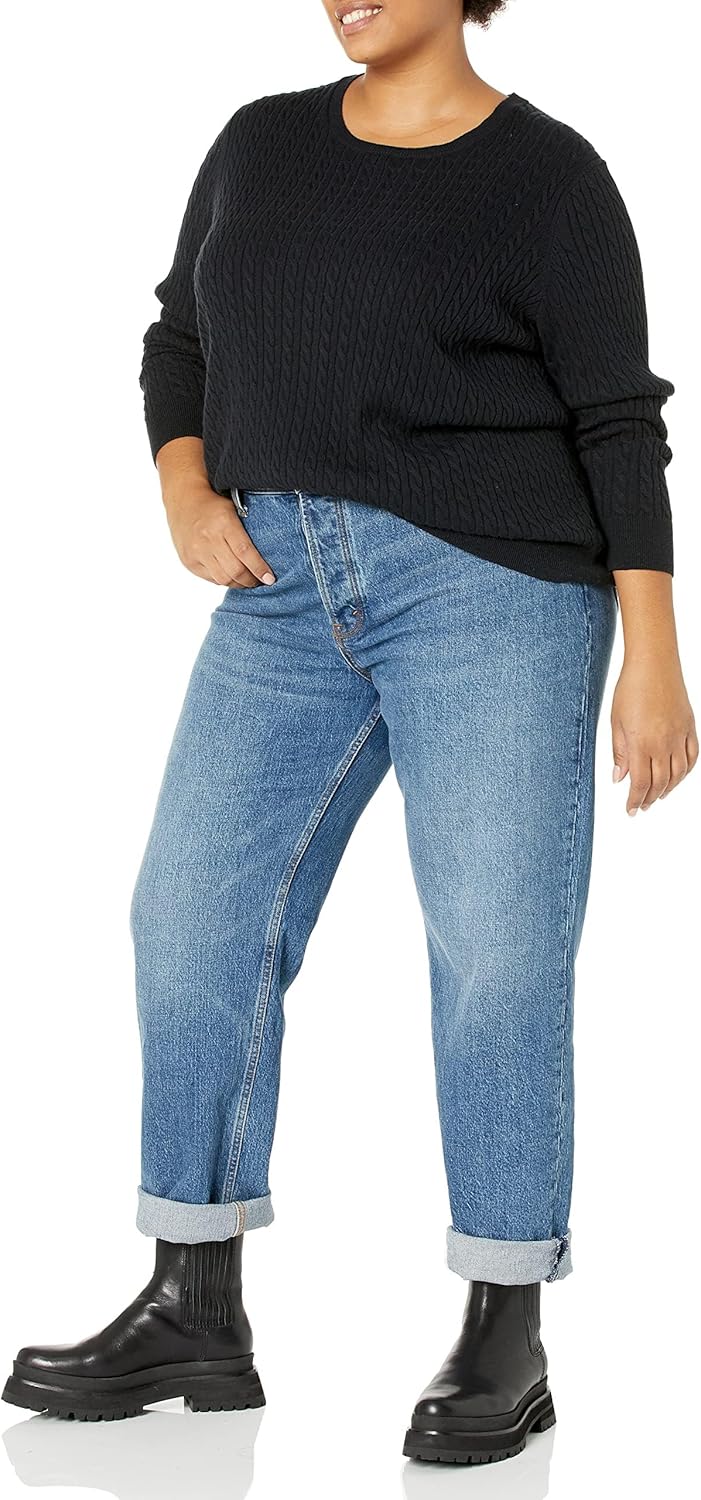 Thumbnail 3 de Amazon Essentials Women’s Lightweight Cable Knit Long-Sleeve Crewneck Jumper (Plus Size option)