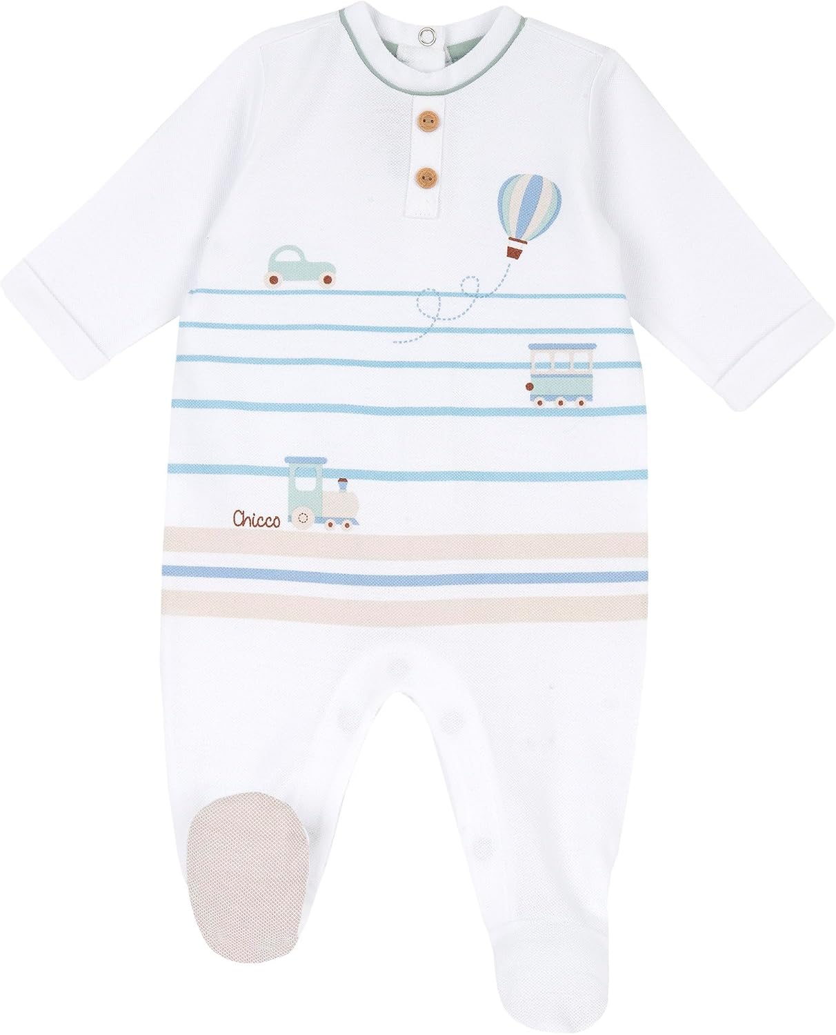 Thumbnail 4 de Chicco Grenouillère Nouveau-né – Body pratique en coton doux avec ouverture par boutons
