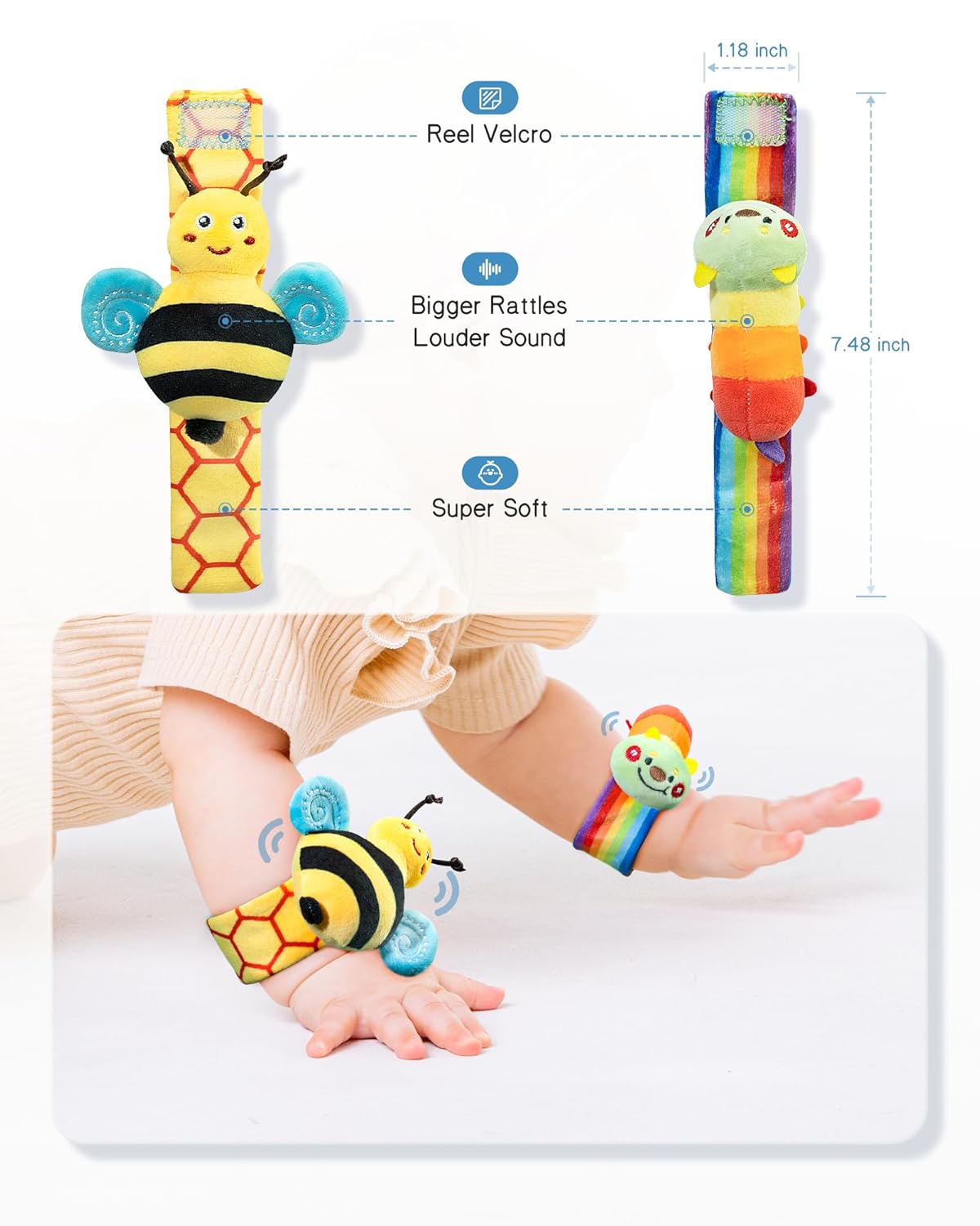Thumbnail 6 de Infinno Rattle Socks 0-12 Months