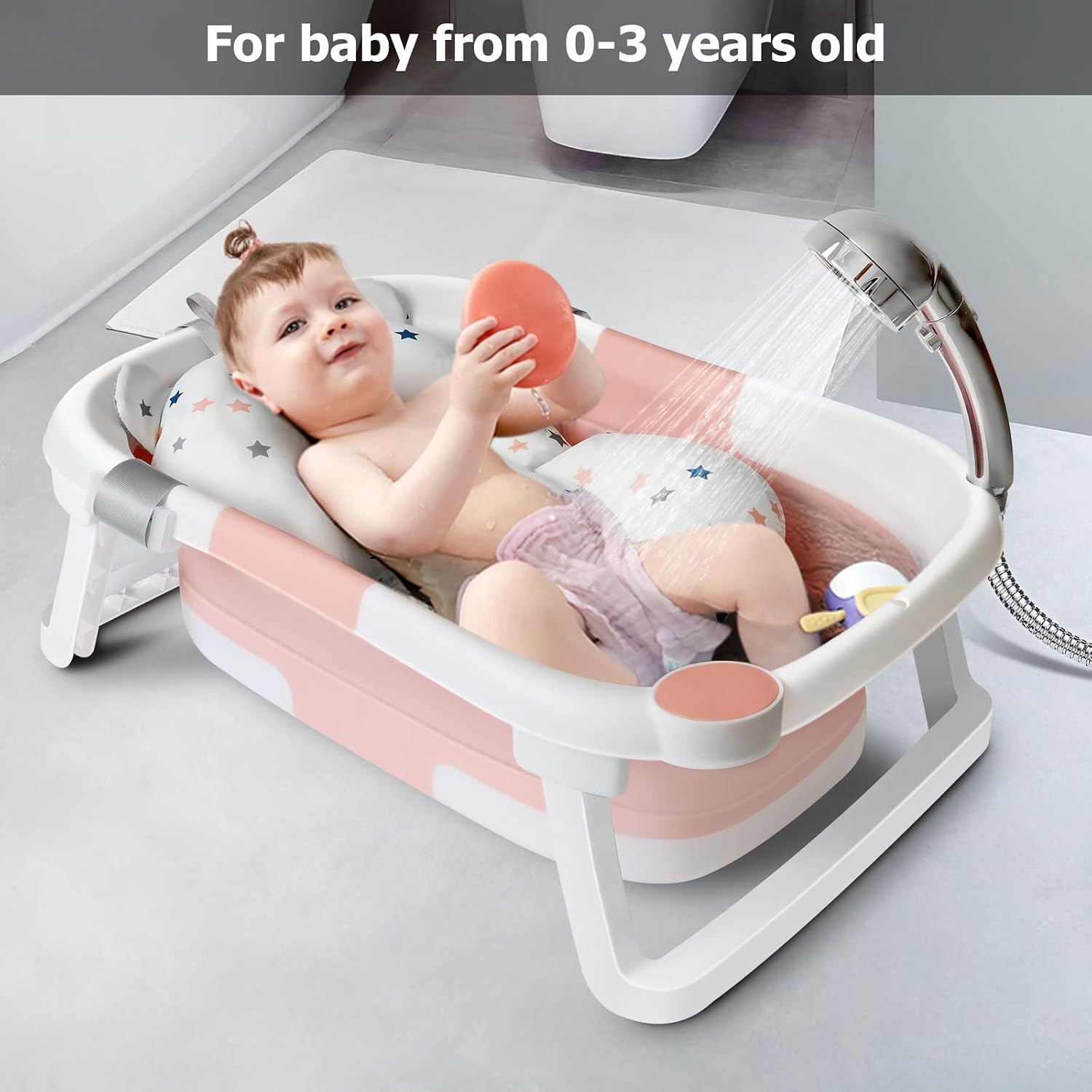 Detalle 2 de Collapsible Baby Bath Foldable Tub 63 cm