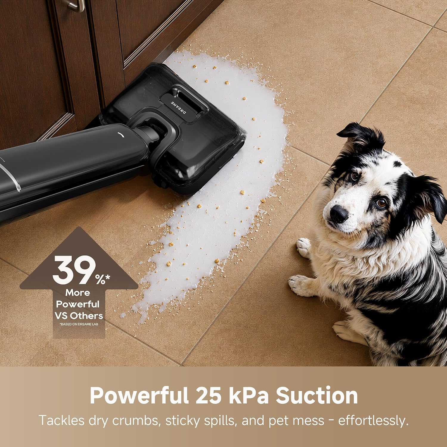 Detalle 2 de DREAME Aero Wet Dry Vacuum Mop, 25 kPa Suction and 180° Lie-Flat Design