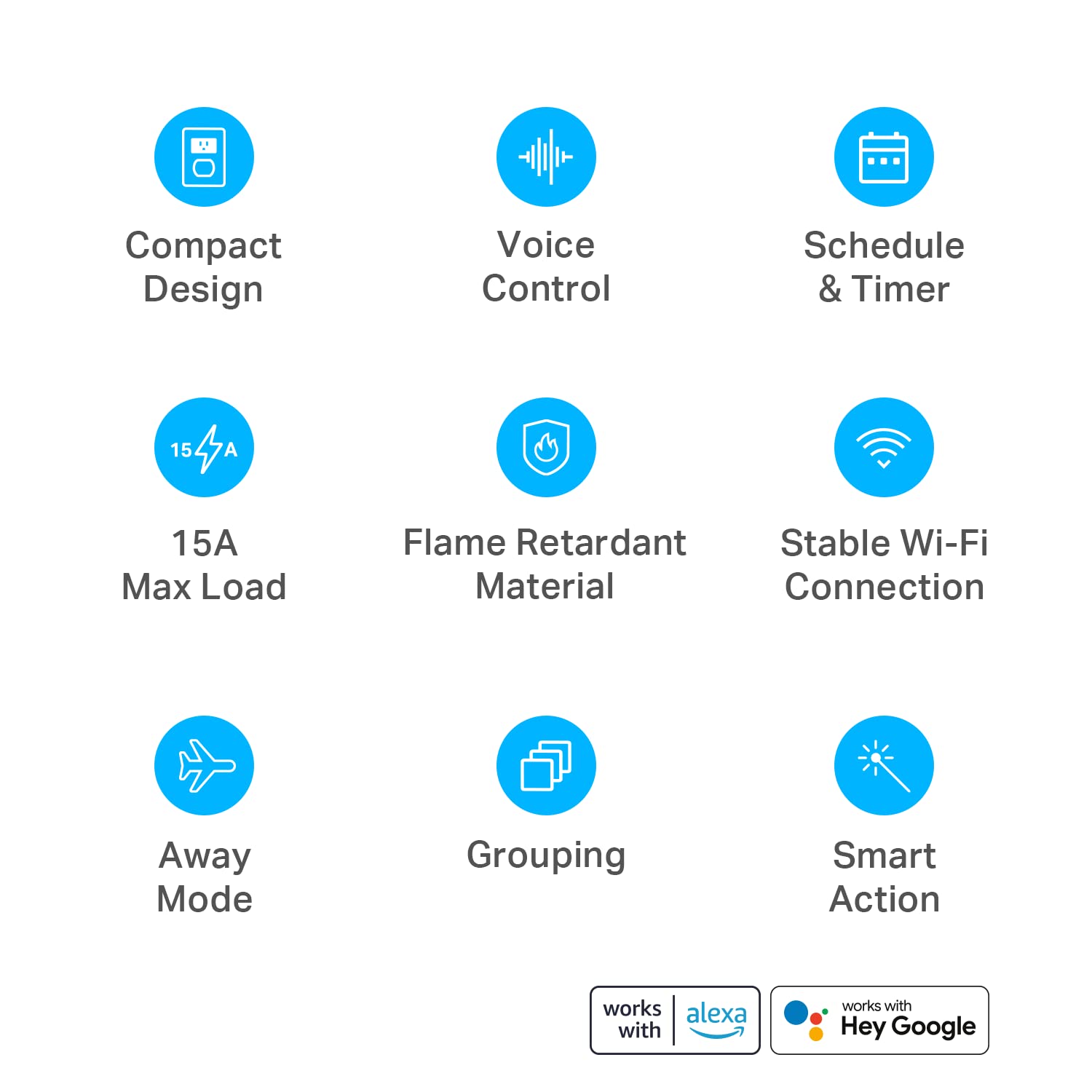 Thumbnail 2 de Kasa Smart EP10P4 Ultra Mini Smart Wi-Fi Plug, 15A, 4-Pack