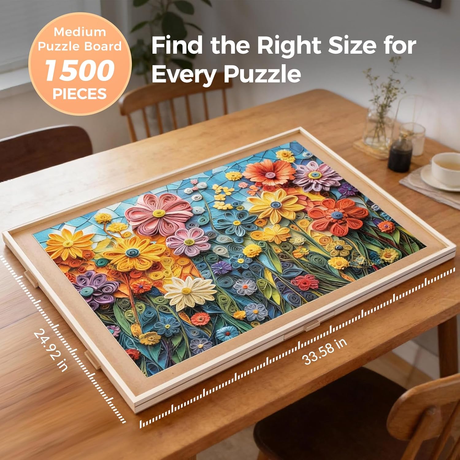 Detalle 2 de ALL4JIG 25"x34" Rotating Puzzle Board 🧩