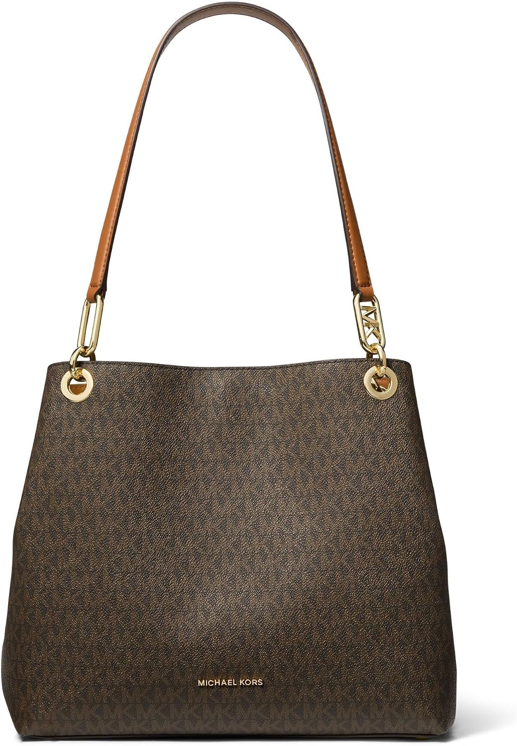 Detalle de Michael Kors Lg Shldr Tote, Borsetta Donna: eleganza pratica in tela stampata