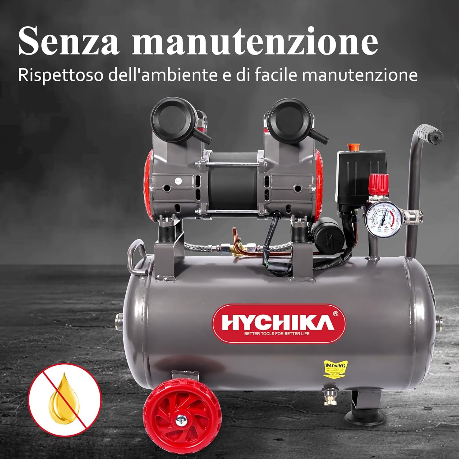 Thumbnail 1 de HYCHIKA Compressore 24 L silenzioso 🛠