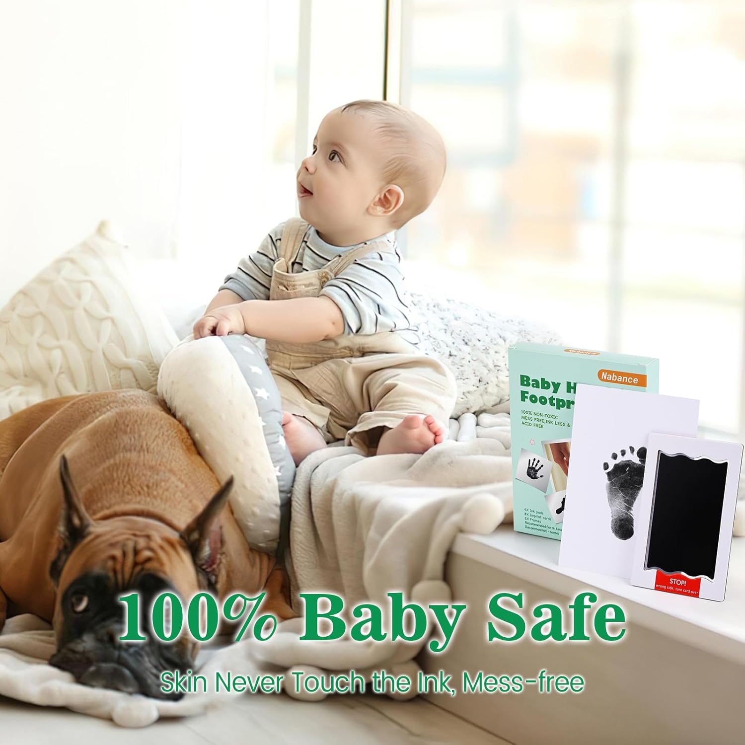 Detalle 2 de Nabance Baby Footprint & Handprint Kit 0–6 months 🖼
