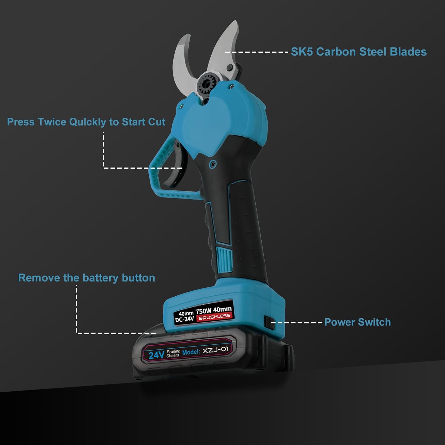 Thumbnail 5 de Forbici potatura a batteria 40 mm