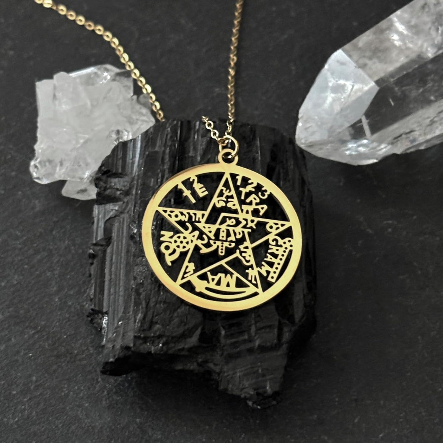 Imagen de Simboliks Colgante Tetragrammaton en Acero Inoxidable en OfertitasTOP