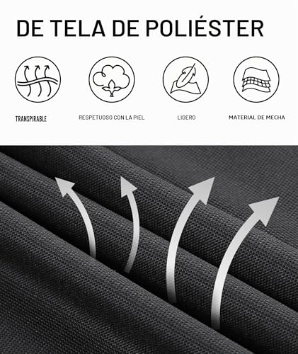 Detalle 2 de JACKETOWN Polo de Manga Corta para Hombre - Secado Rápido y Transpirable, Gris Oscuro (M) para Tenis, Golf y Verano