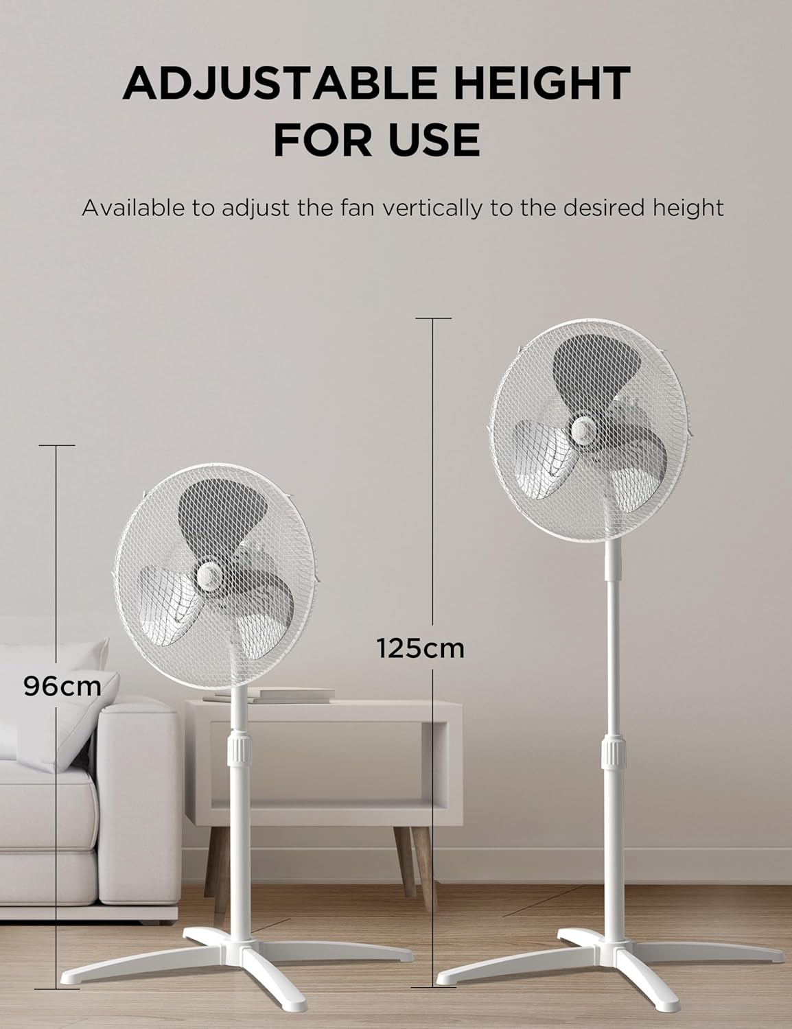 Detalle de Midea FS40-25MUK(WH) 40W Pedestal Fan