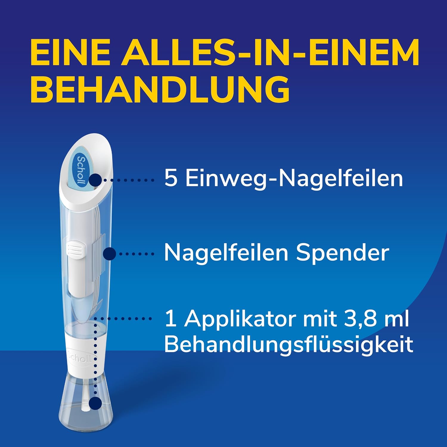 Detalle 2 de Scholl 2-in-1 Stift bei Nagelpilz – Wirksam gegen Nagelinfektionen am Ursprung
