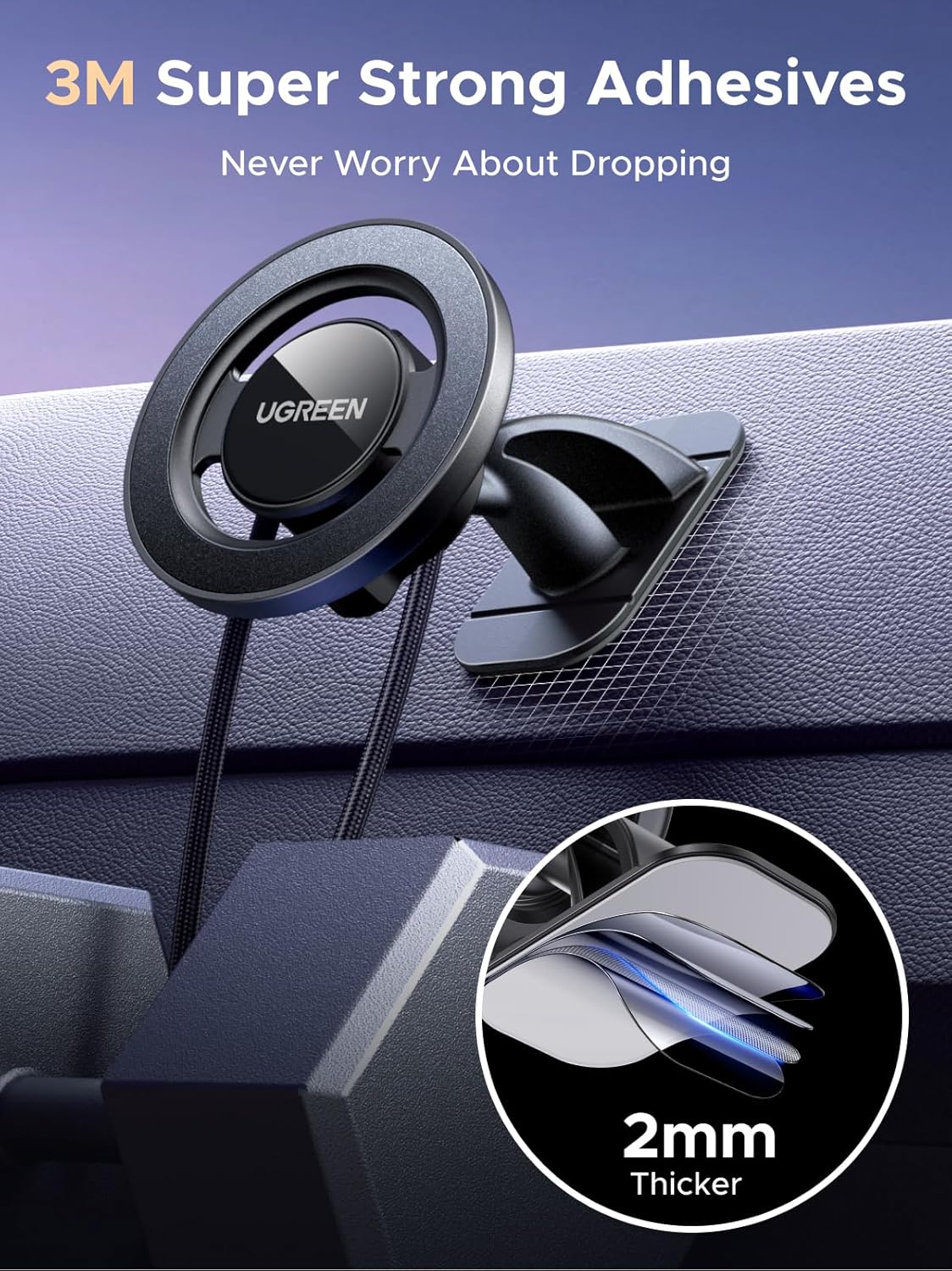 Thumbnail 3 de UGREEN Magsafe Car Mount 360° rotatable