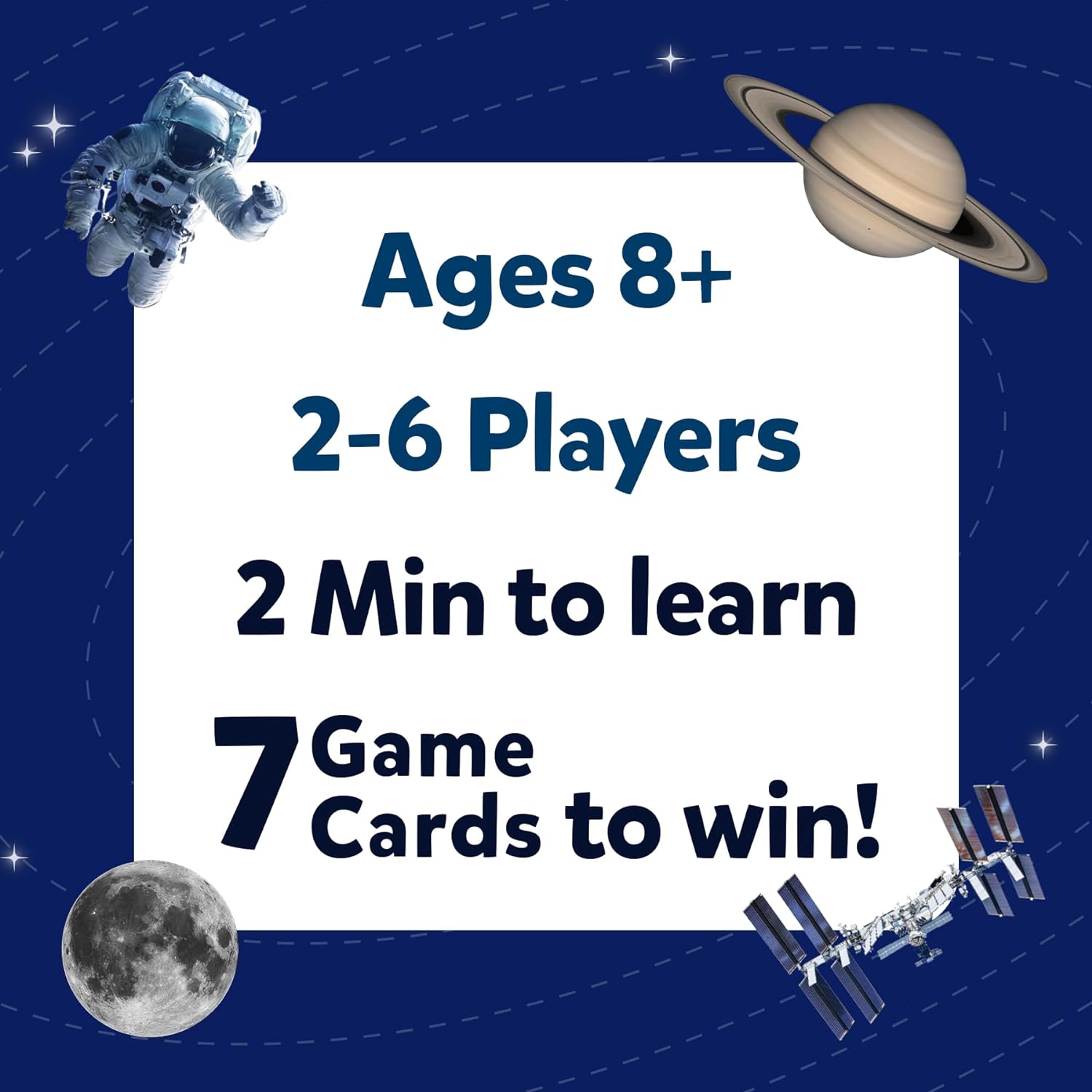 Thumbnail 5 de Skillmatics Guess in 10 NASA Space (Guessing Game) for ages 8+ — 50 cards, clue cards and travel play
