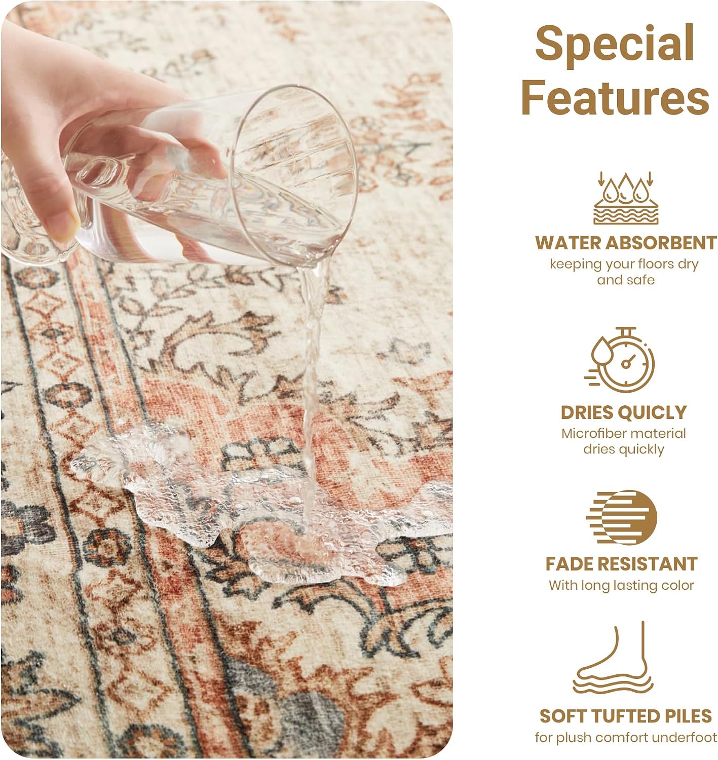Detalle de Cashmere style rug 160x230 cm