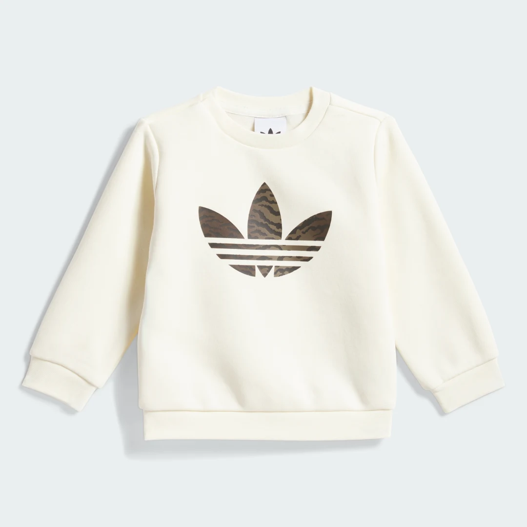 Thumbnail 1 de CONJUNTO HOLGADO DE CUELLO REDONDO de Adidas – blanco, comodidad diaria