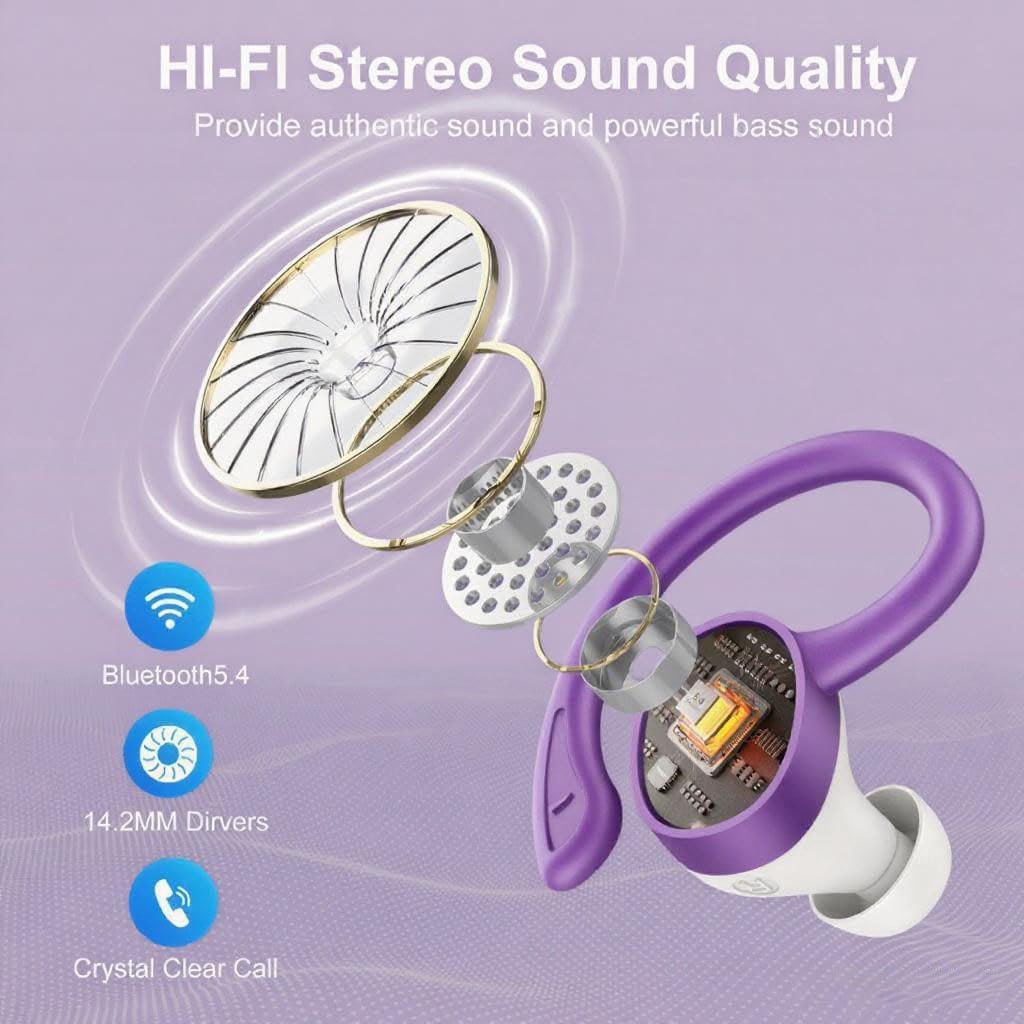 Thumbnail 4 de Cuffie Bluetooth Sport 5.4, 68 ore, IP7