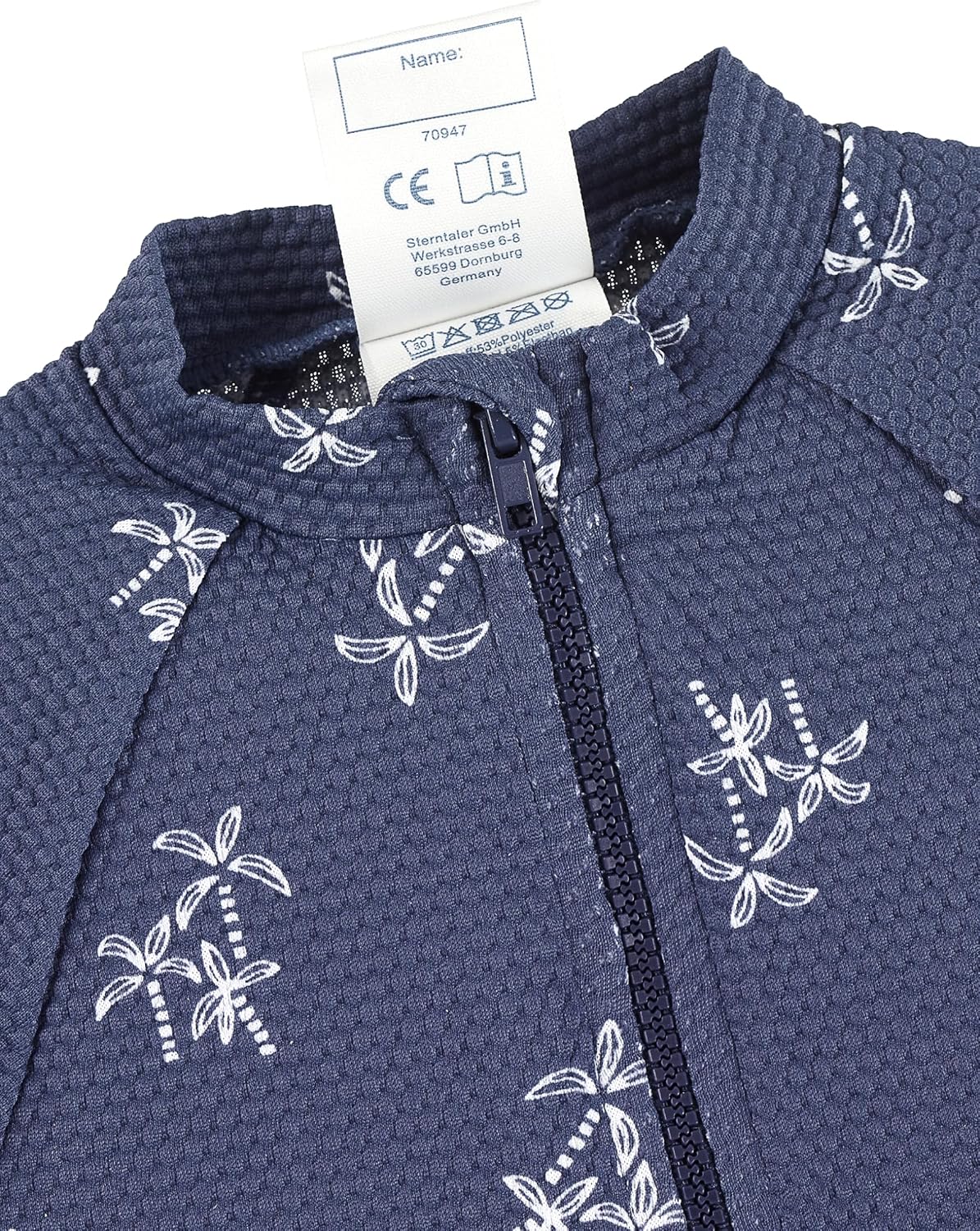 Detalle 2 de Sterntaler Maglia da Nuoto a Maniche Lunghe con Palme per Bambini e Ragazzi
