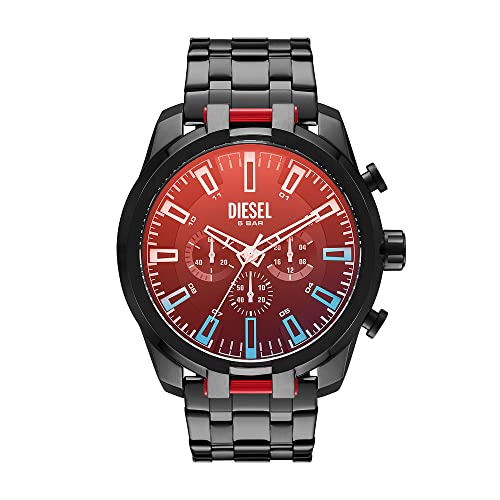 Detalle de Diesel SPLIT Reloj cronógrafo 51 mm, gris oscuro