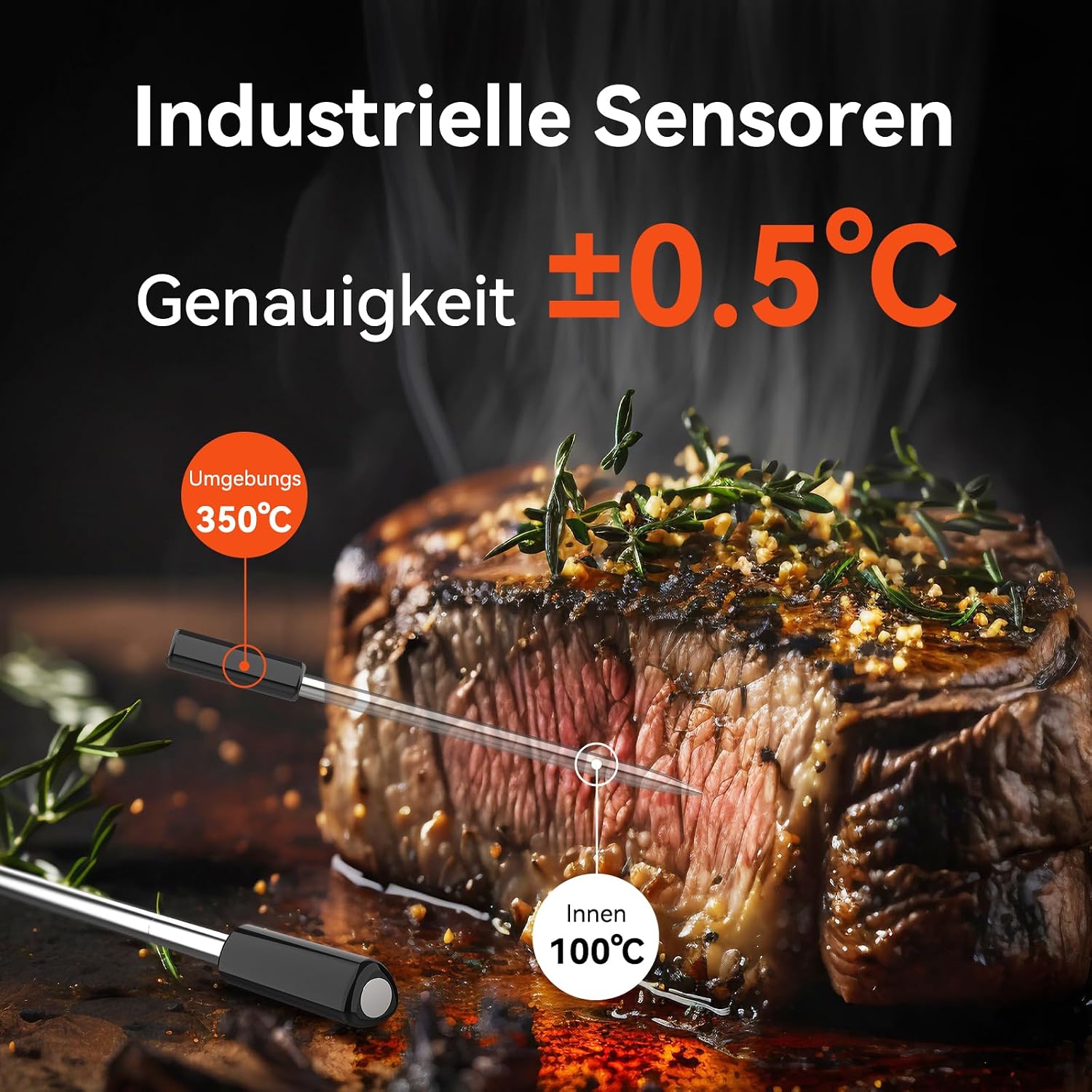 Detalle de Meatmeet Pro Fleischthermometer Kabellos