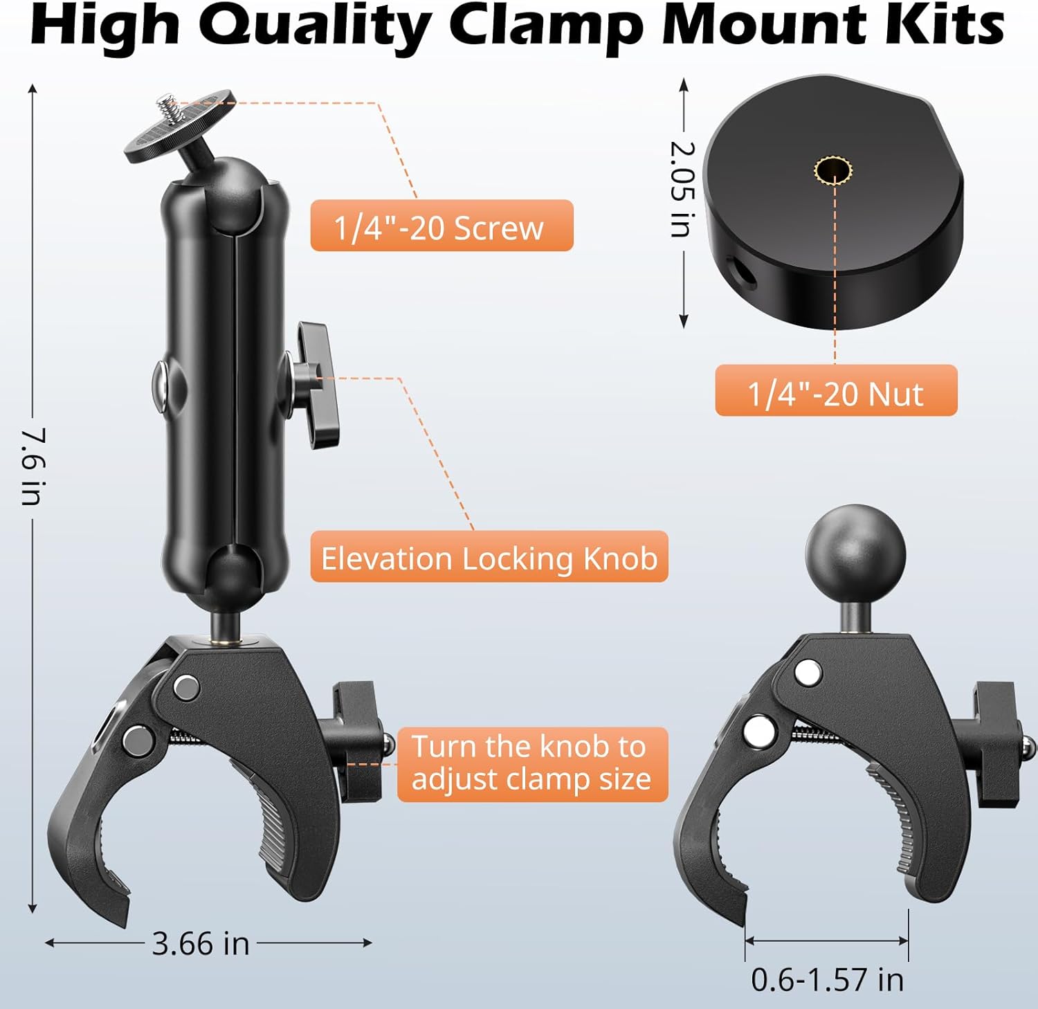 Thumbnail 3 de UBeesize Starlink Mini Mount 2025 Adjustable Roof Rack RV Pole Mount Kit