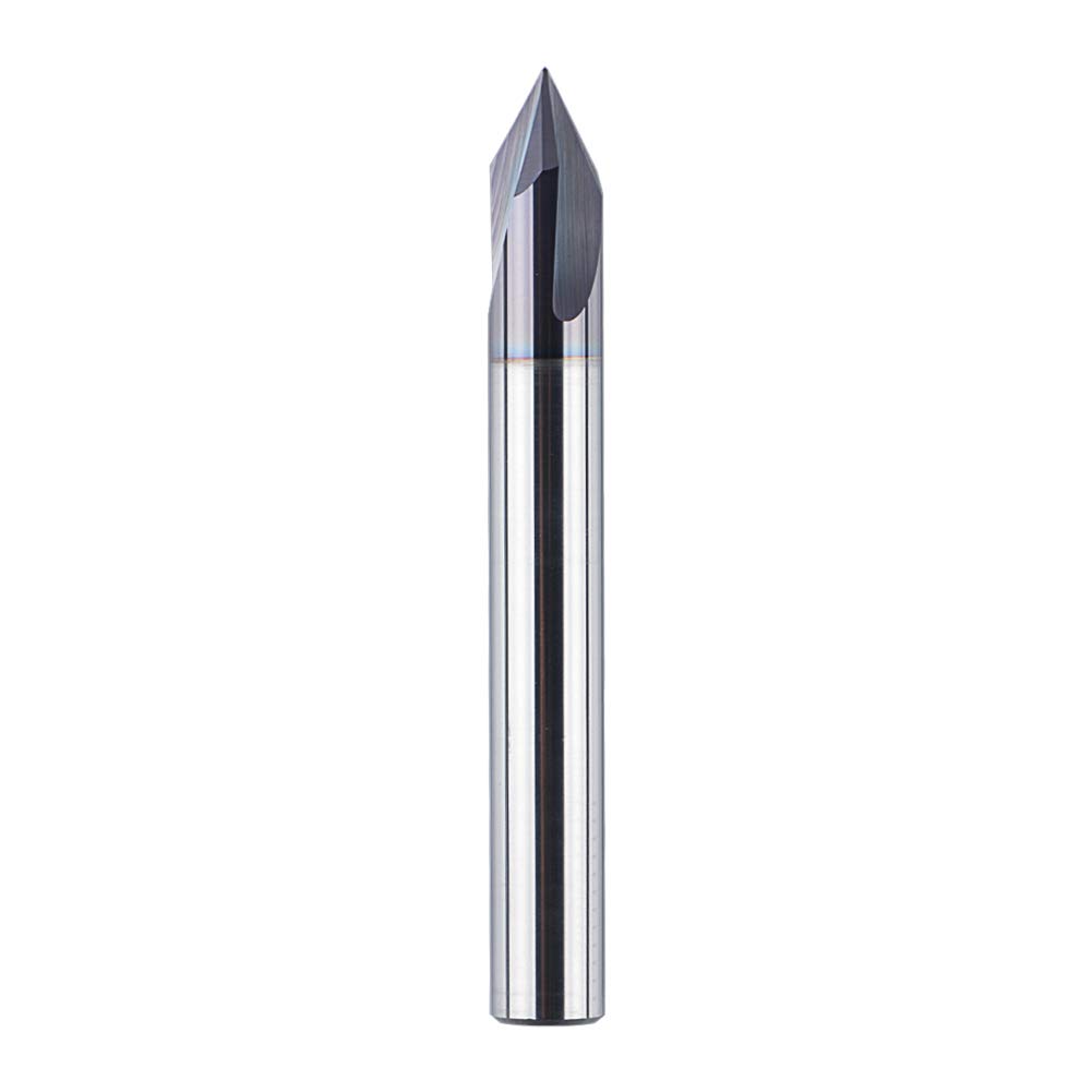 Detalle de SpeTool ECP3F-D6.0-R60 V-spårsfräs med 3 skär, 60° och TiAlN