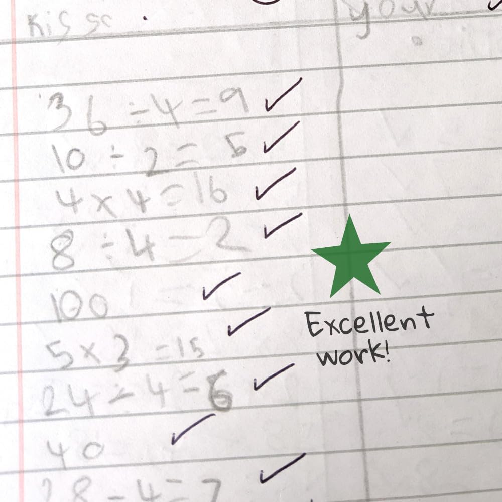 Detalle de SuperStickers Star Pre Inked Stamper - Green, 28mm