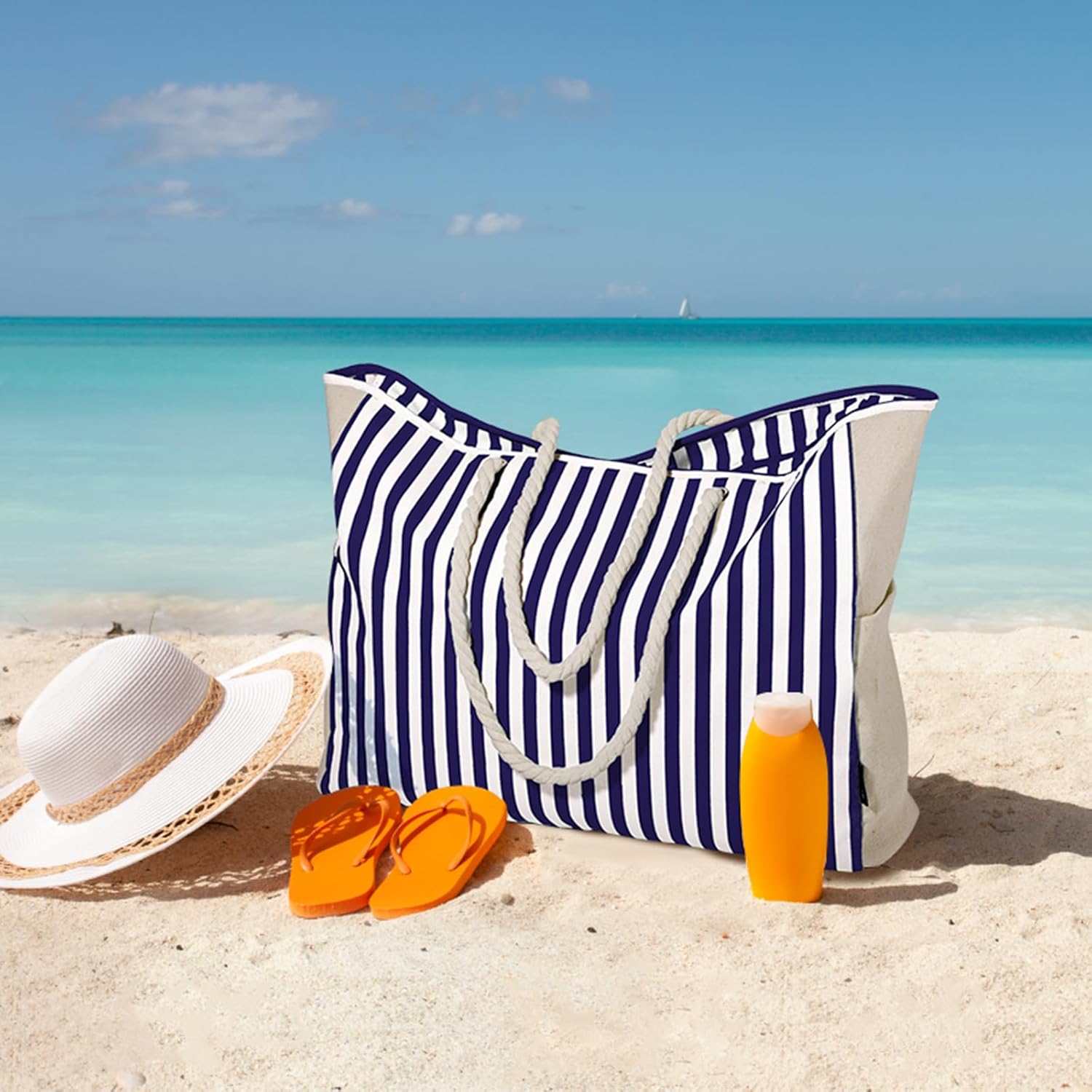 Thumbnail 1 de GAGAKU Sac de plage XXL pour femme – Grand sac de bain élégant et robuste
