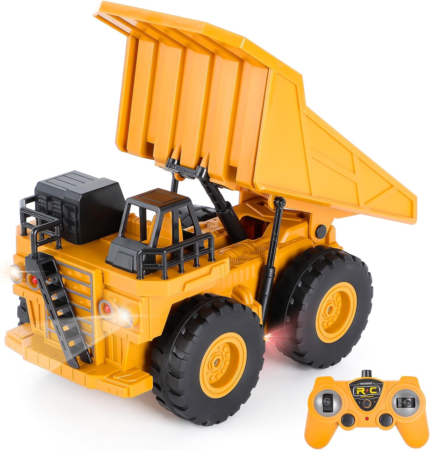 Detalle de Highttoy HH206 RC-kiepwagen, schaal 1:24, 6 kanalen, led en geluid