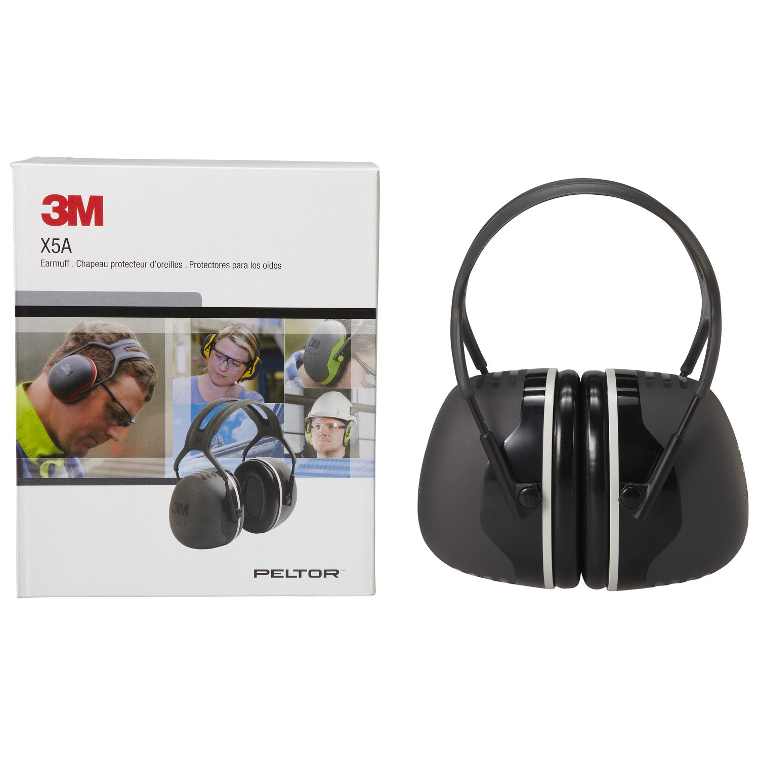 Detalle de 3M PELTOR X5A イヤーマフ NRR 31dB・厚さ81mmのカップ、ANSI規格適合