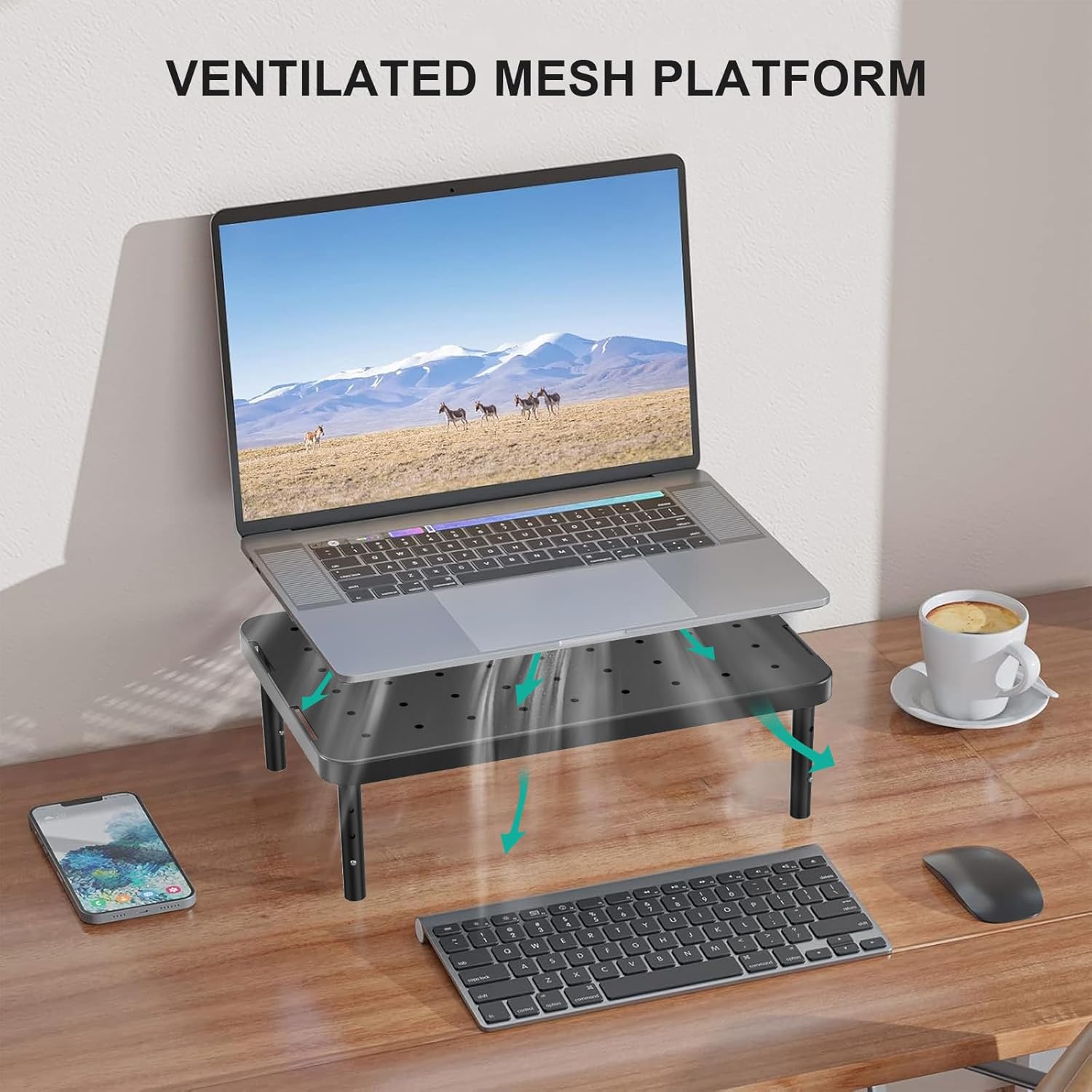 Thumbnail 4 de WALI PTT001-B Monitor Stand with Ventilation