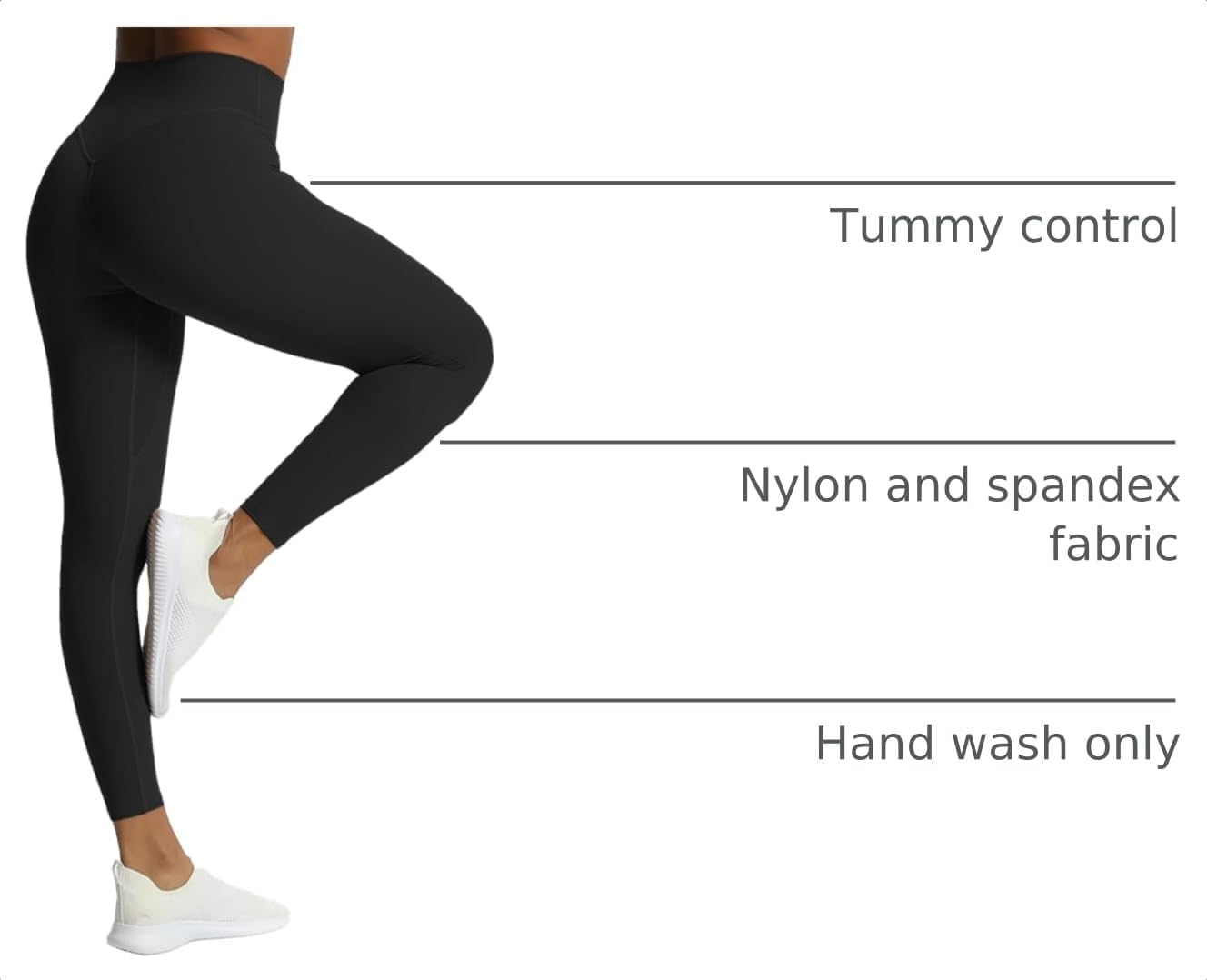 Detalle 2 de Aoxjox Metamorph Deep V High Waisted Leggings 26" 🧘♀