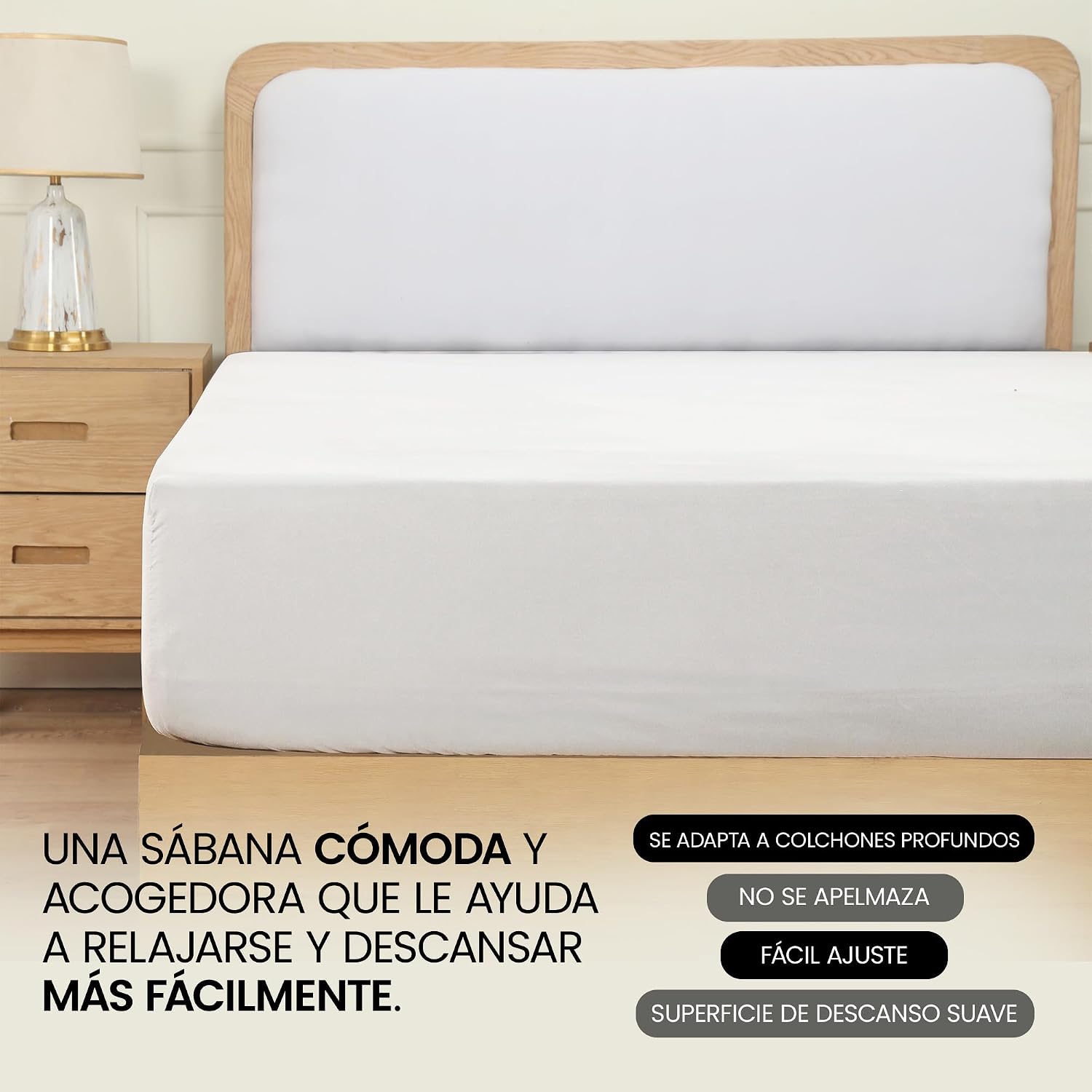 Thumbnail 5 de Utopia Bedding Sábana bajera 160x200 blanca